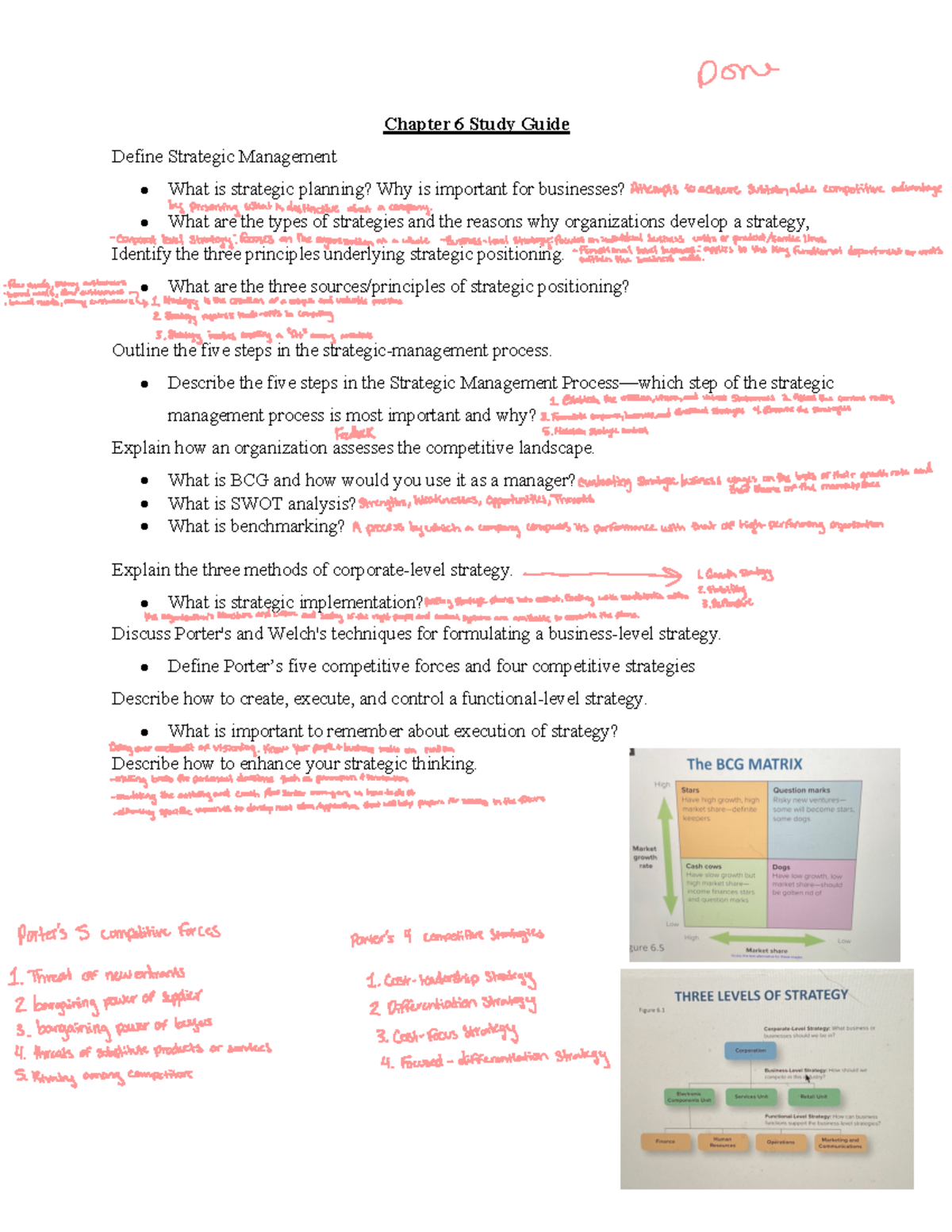 Chapter 6 Study Guide: Key Concepts in Strategic Management - Studocu