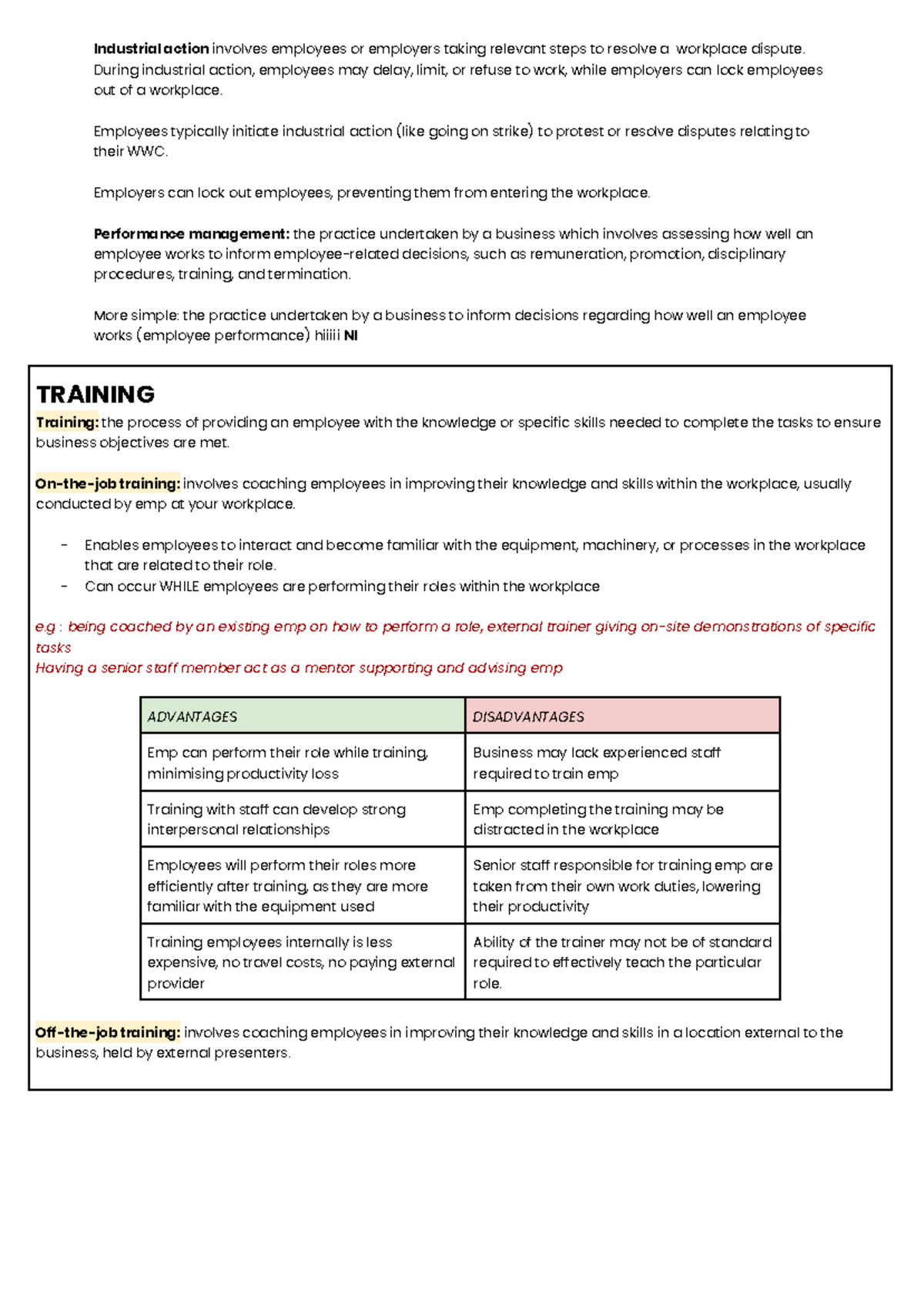 BM SAC 2B - Understanding Industrial Action and Performance Management ...