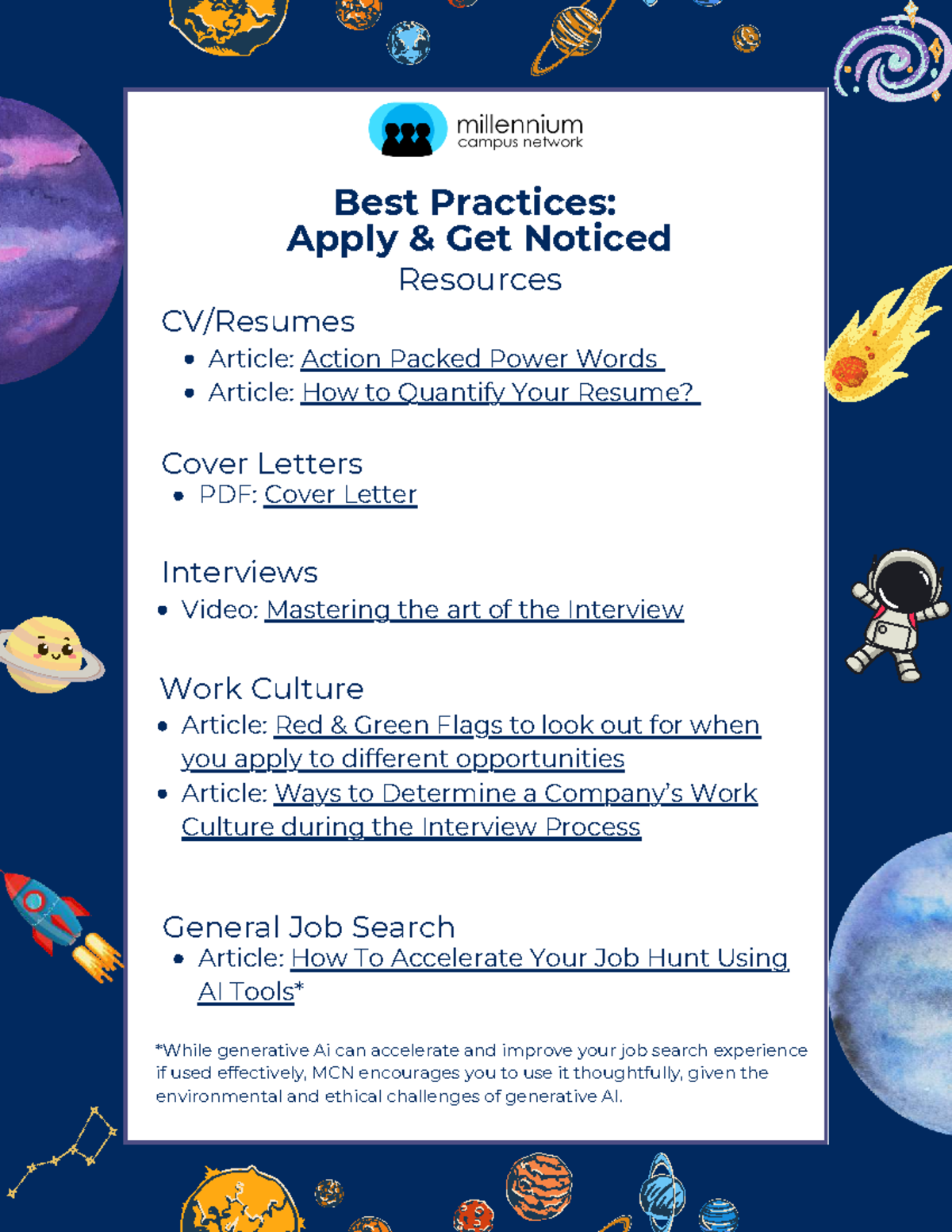 Best Practices Apply & Get Noticed Resources - Best Practices: Apply ...
