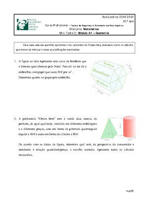 matematica - 10º ano - Ensino Secundário - Studocu