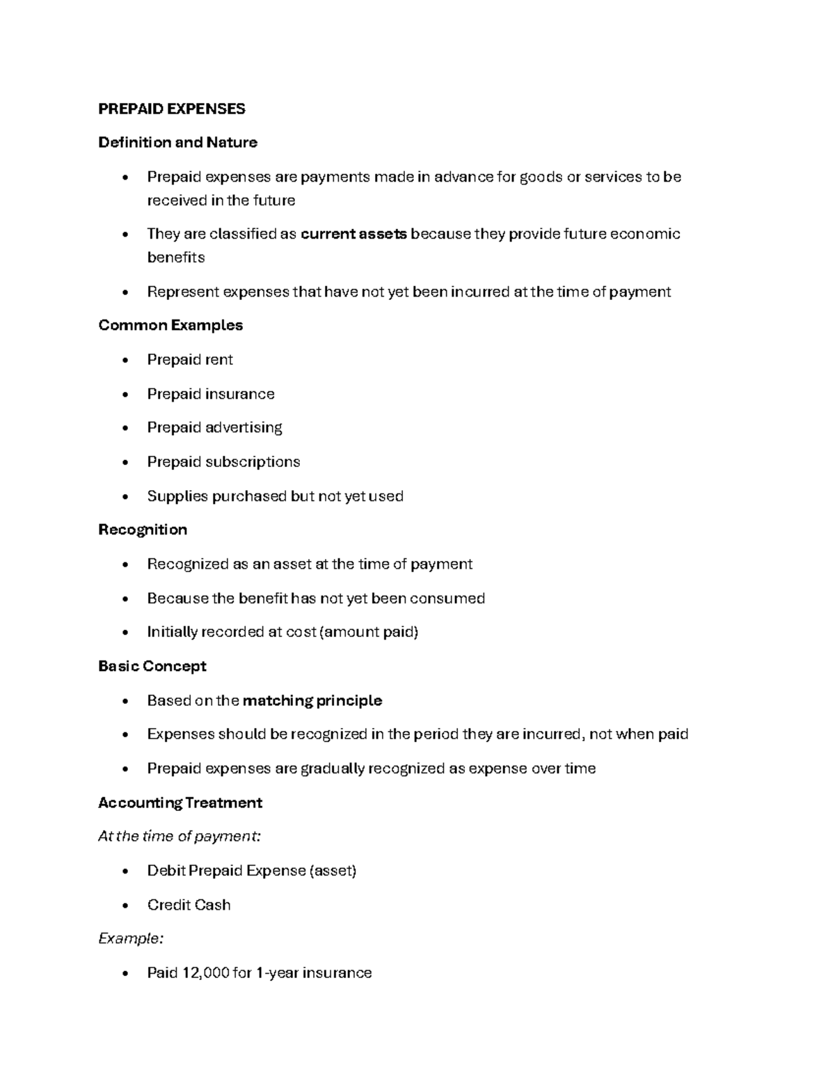 Prepaid Expenses: Definition, Recognition, and Accounting Treatment ...