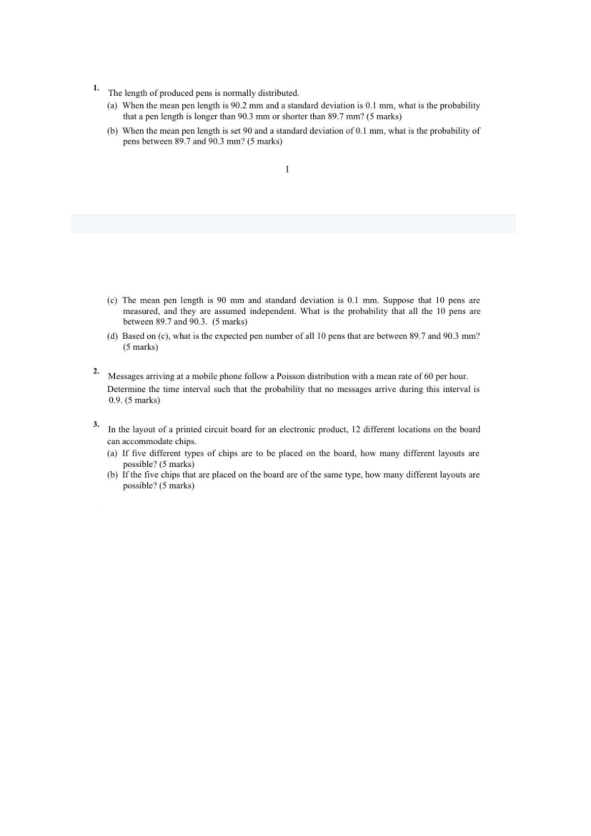 Midterm Exam Review for ENGR 371: Probability & Statistics in ...