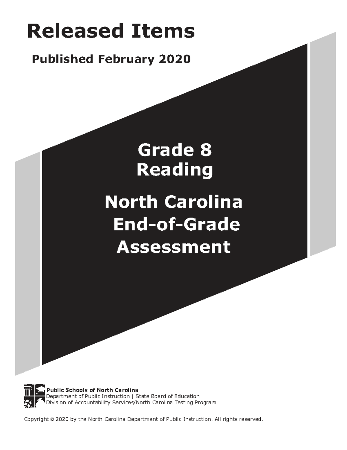 2020 Grade 8 Reading Released Items - North Carolina Assessment - Studocu