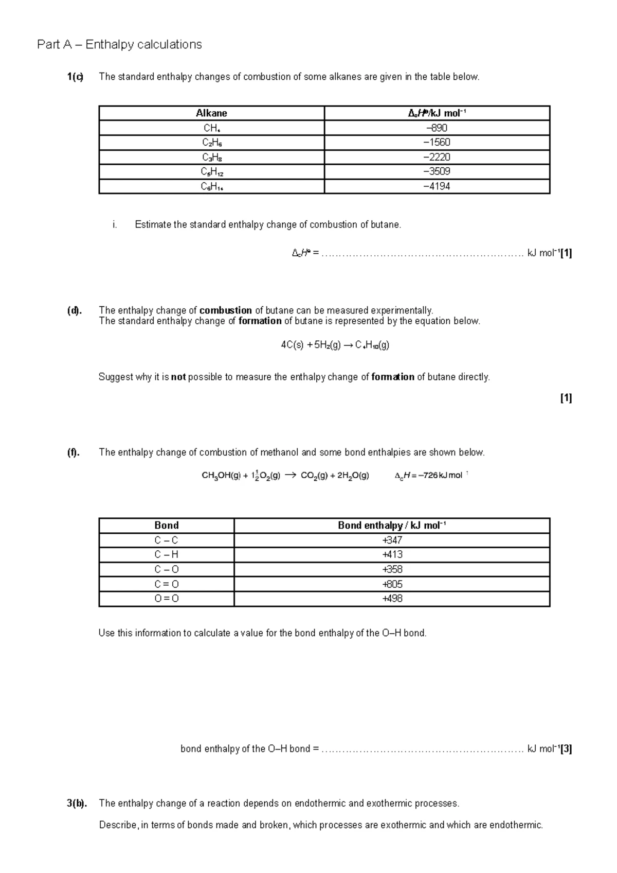 DF1 Final Exam Questions on Organic Molecules and Reactions - Studocu