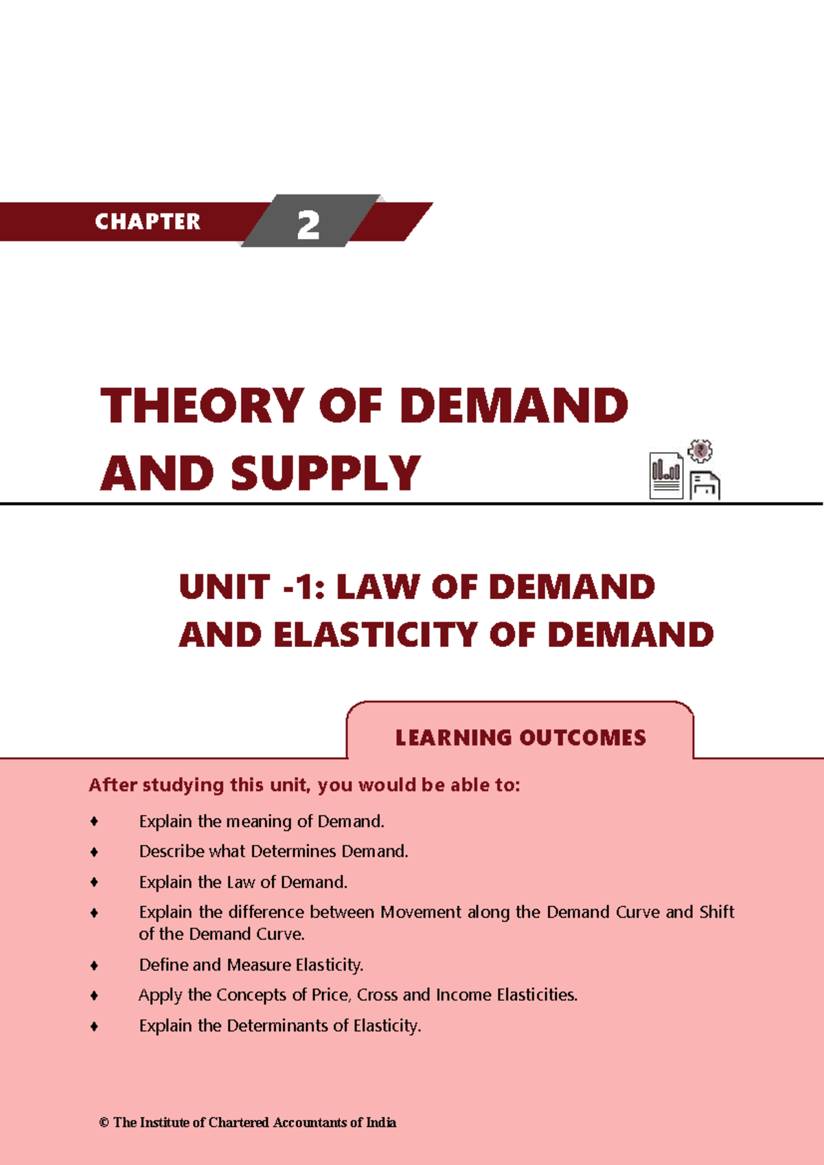 BUSINESS ECONOMICS: CHAPTER 2 - THEORY OF DEMAND AND SUPPLY NOTES - Studocu