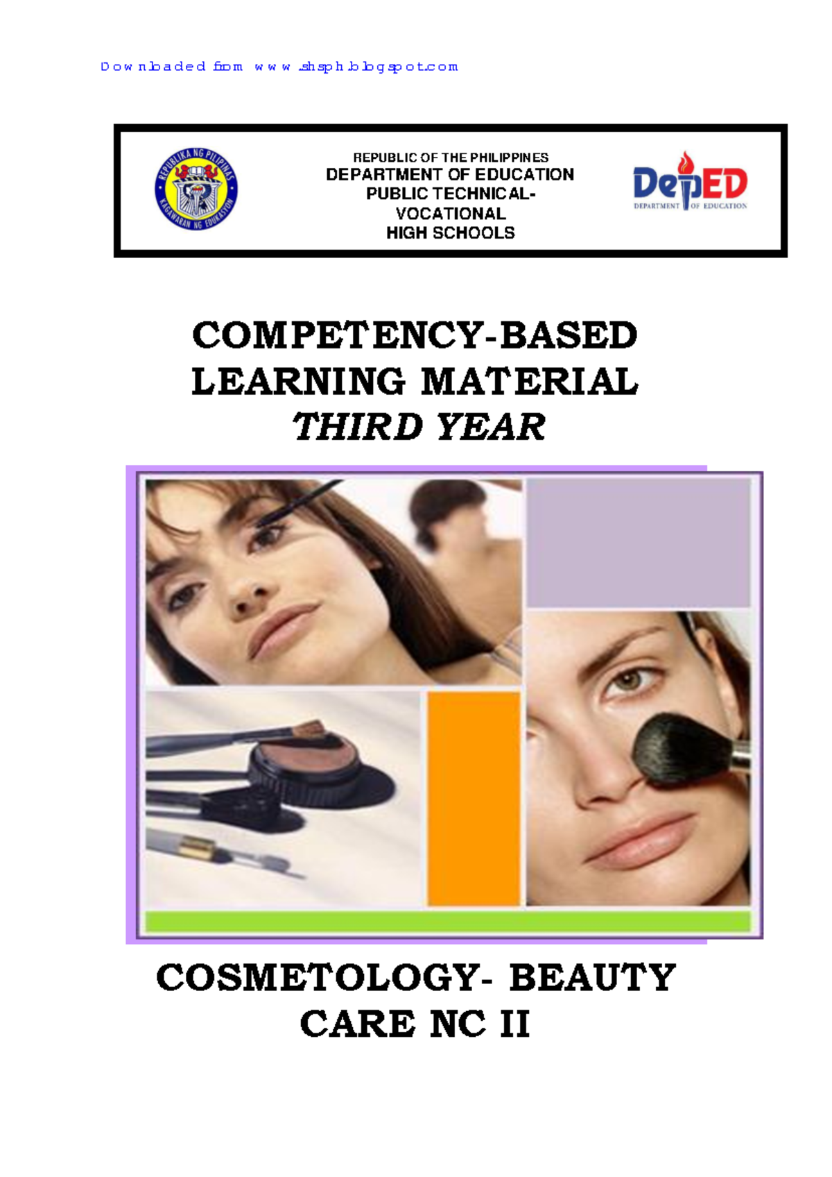 COSC-CARE NC II: Module 4 - Applying Facial Make-Up Techniques - Studocu