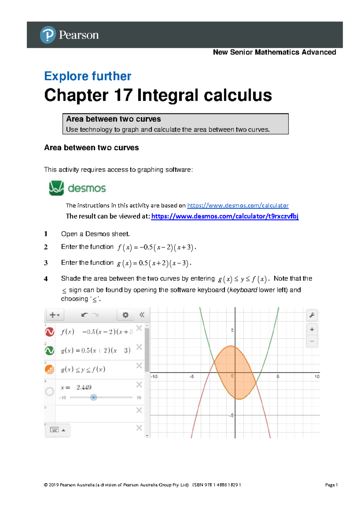 New Senior Maths Adv - Chapter 17 Integral Calculus Practice Materials ...