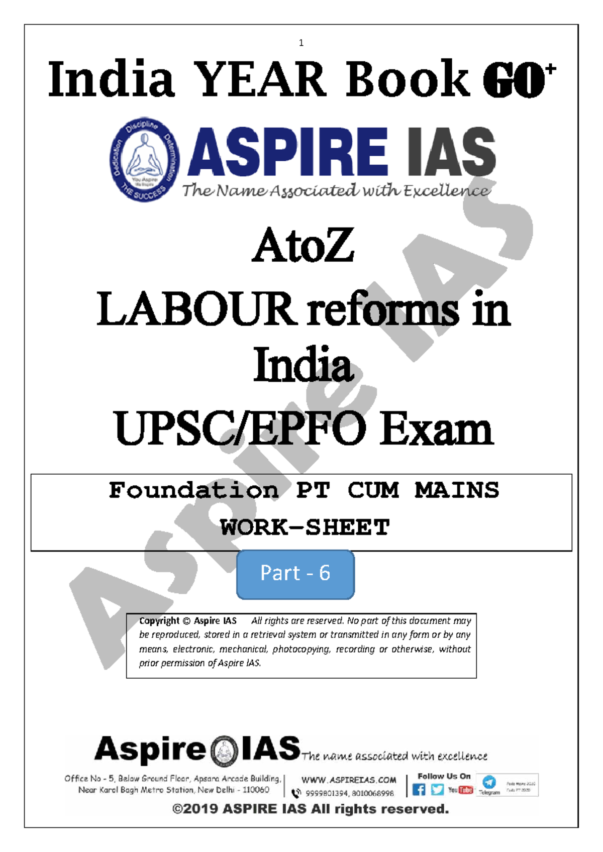 Labour Reforms in India: Insights from the India Year Book 2023 (GO ...