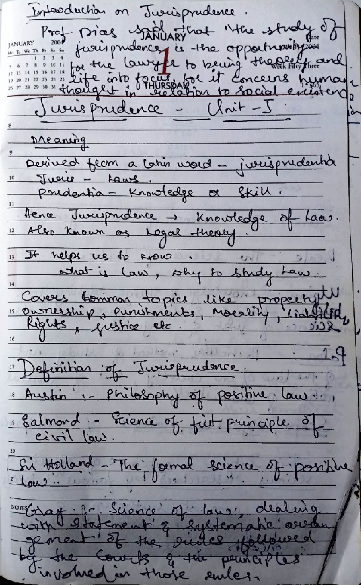 Jurisprudence Unit 1 & 2: Key Concepts and Theories Overview - Studocu