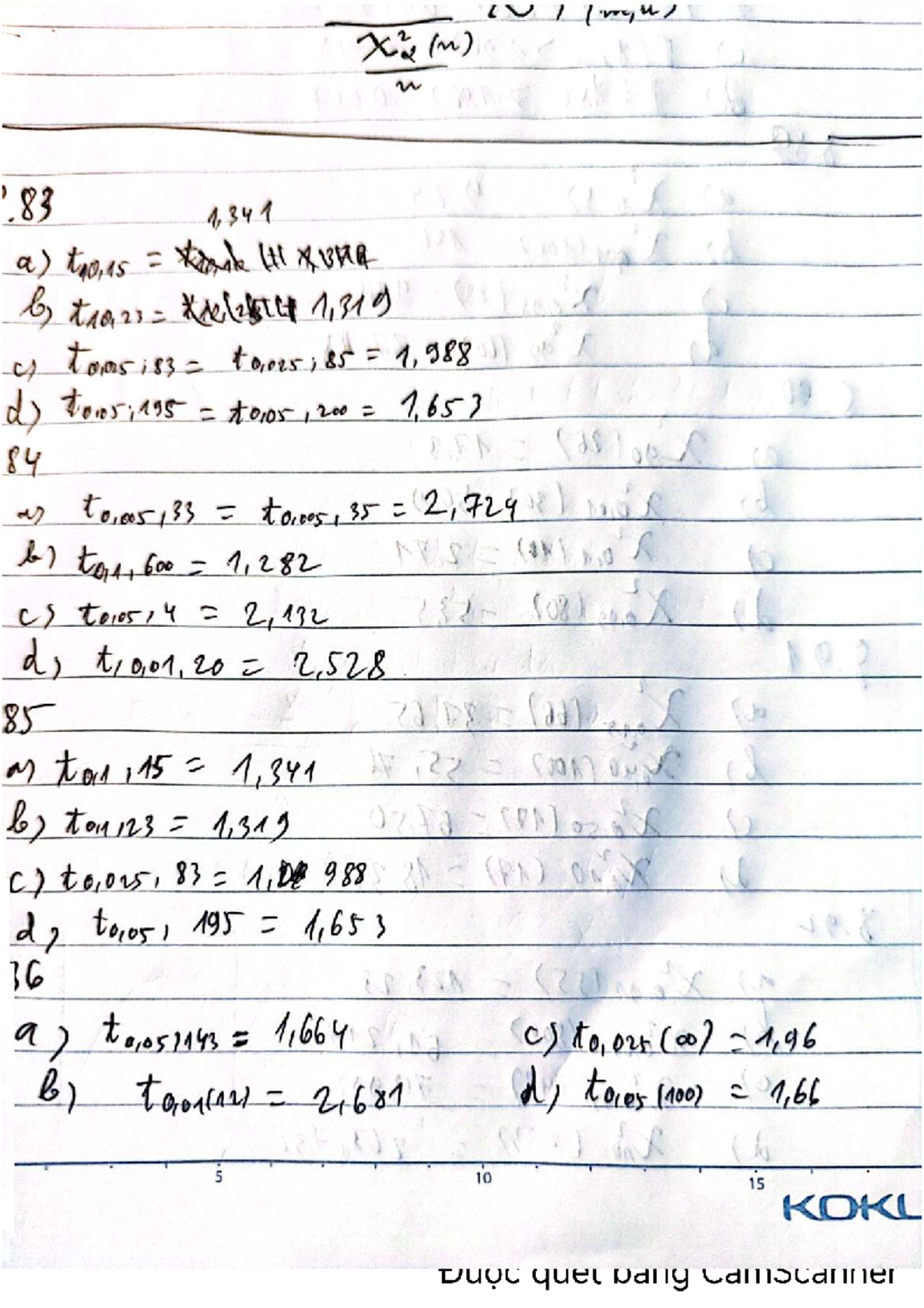 X² Statistical Analysis Notes for Course 2412550080 - Studocu