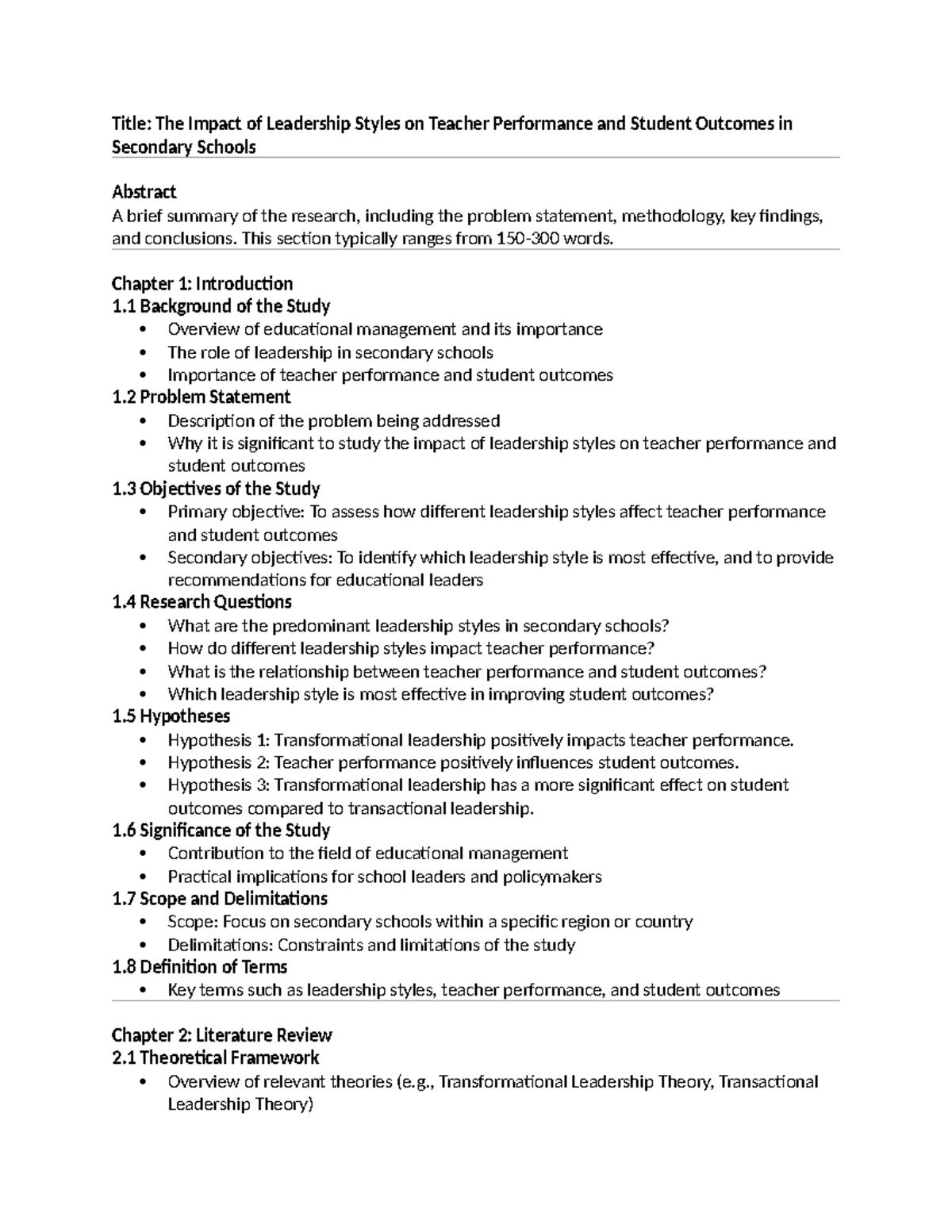 The Impact of Leadership Styles on Teacher Performance & Student ...