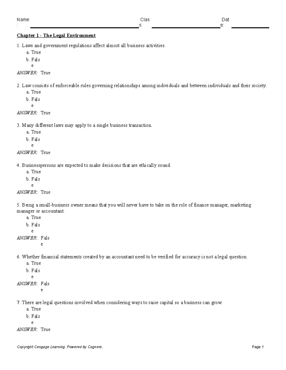 Chapter 1 The Legal Environment - : s: e: Chapter 1 - The Legal ...