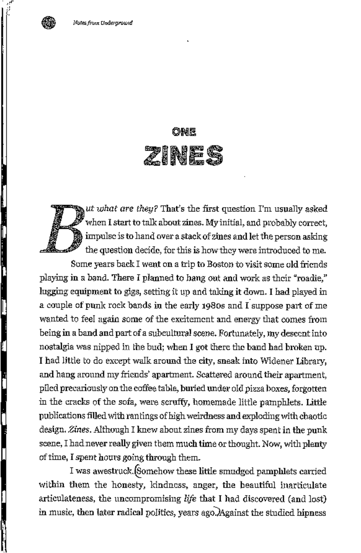 The World of Zines: A Study on Alternative Press Culture (ENG 101 ...