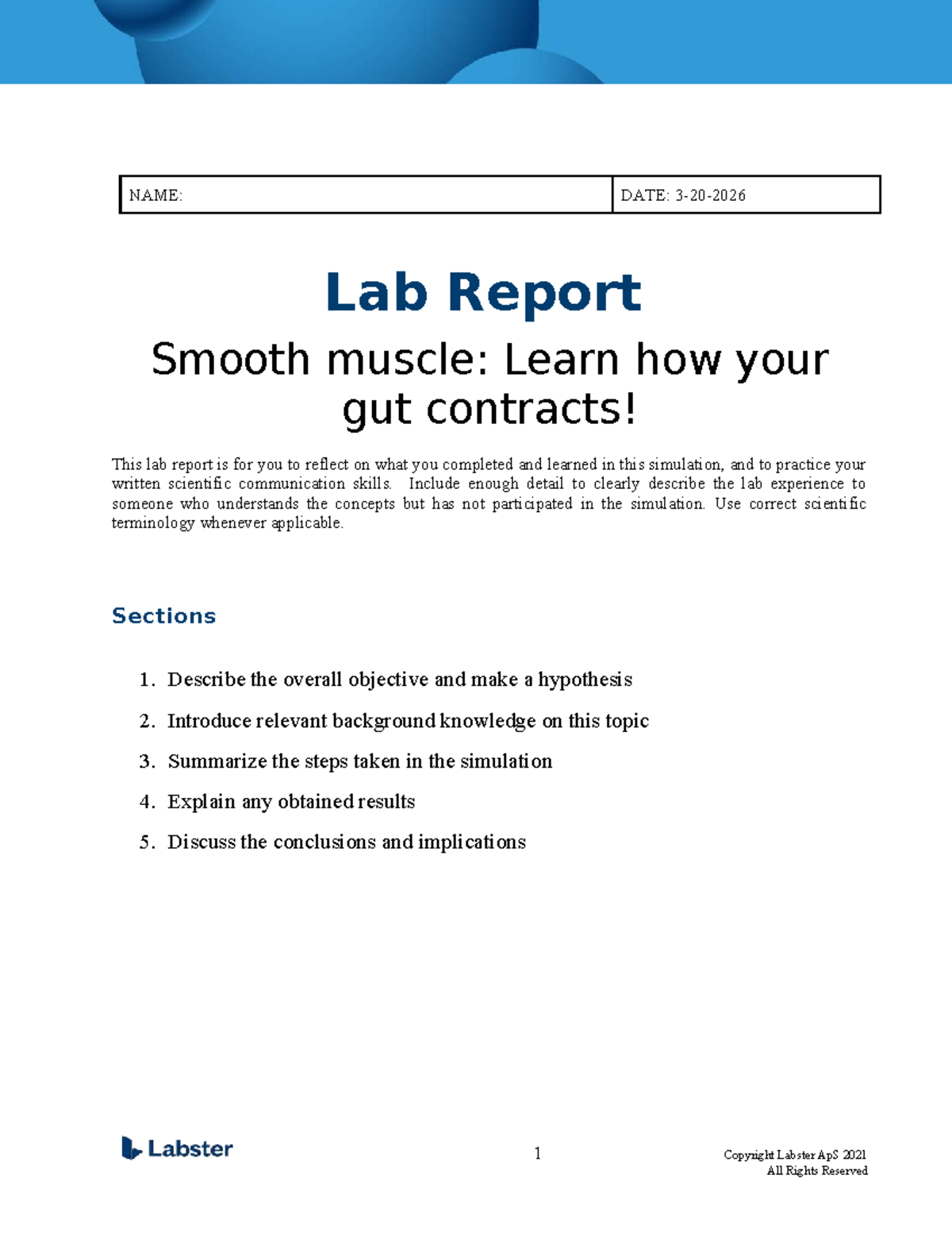 Lab Report: Smooth Muscle Function & Gut Contraction Analysis - Studocu