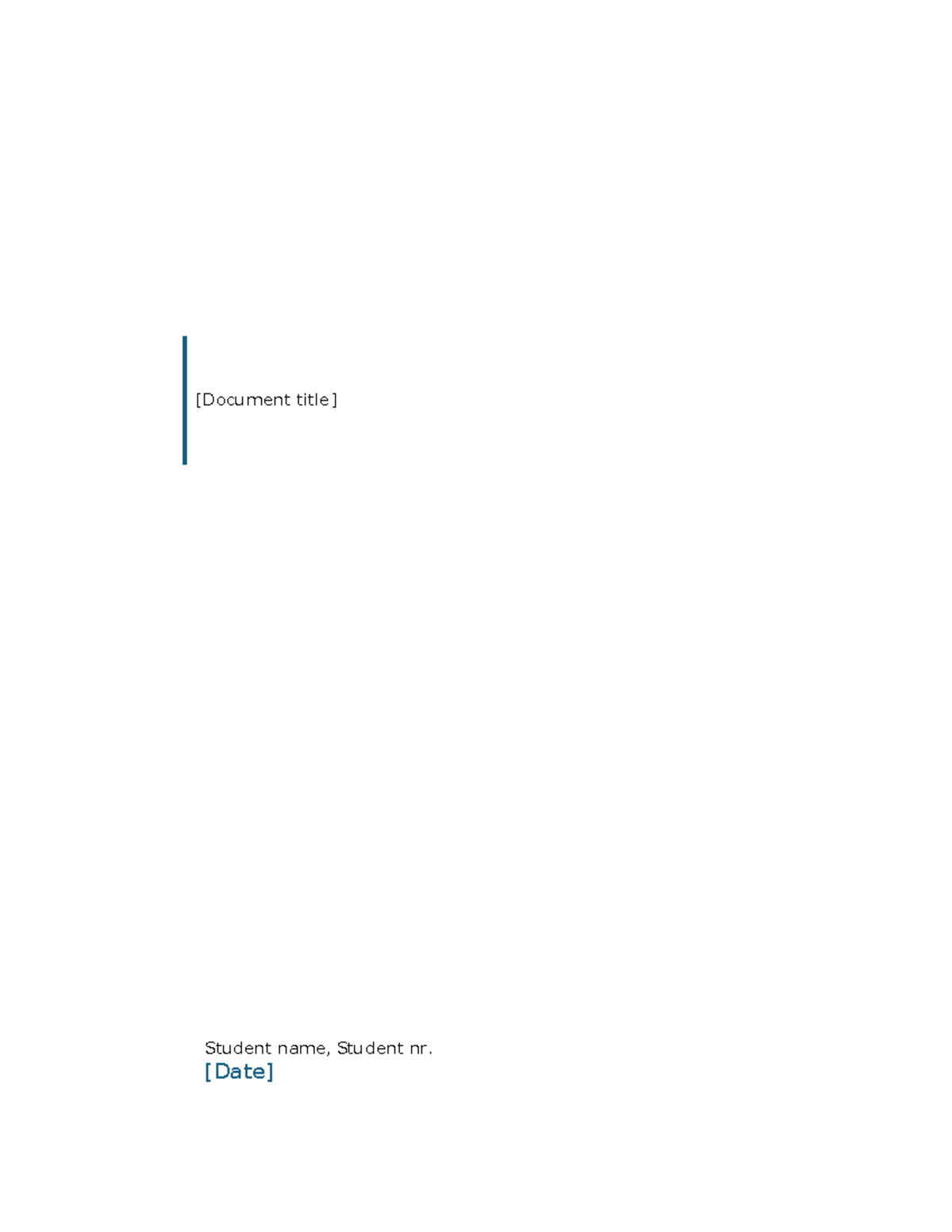 Report Template for Solidworks Simulation (ENG 260) - Studeersnel