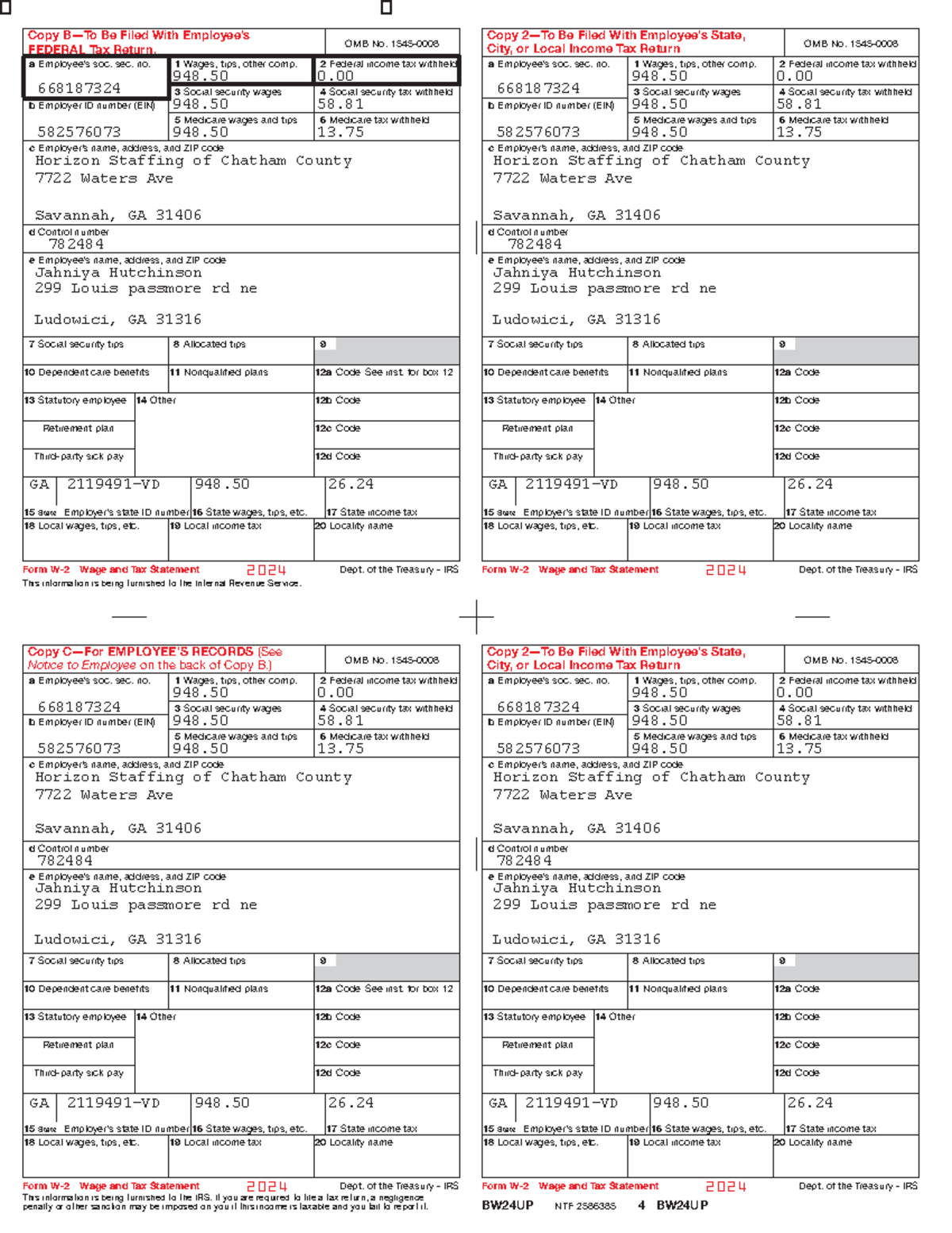 W2 2024 - Guidelines for Employee Wage and Tax Statements - Studocu