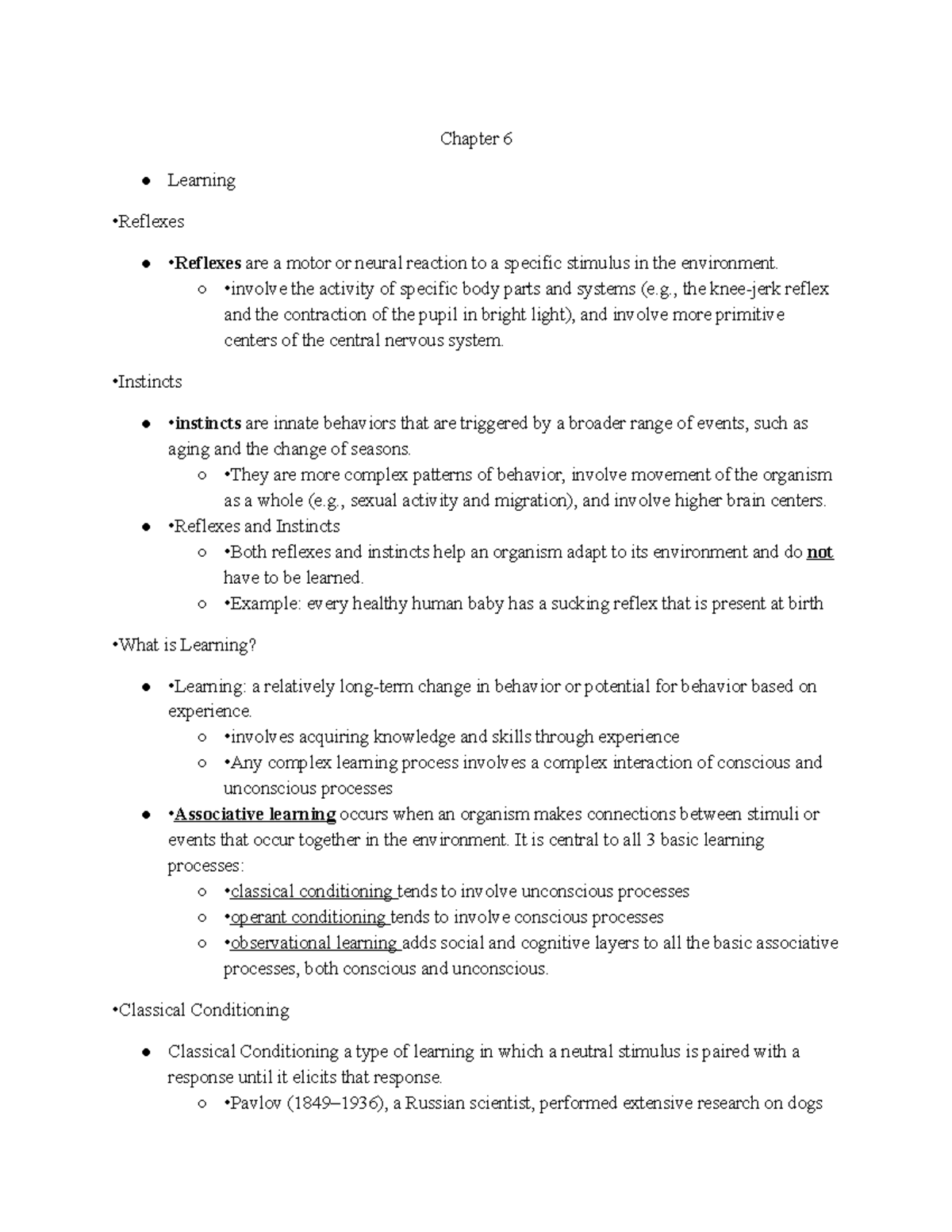 Chapter 6 - Learning Mechanisms in Psych 101 by Dr. R. Traigle - Studocu