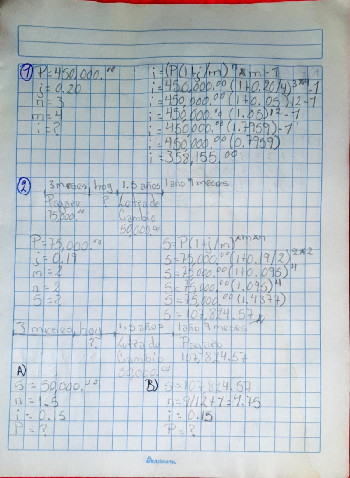 Tasa de interés y capital - matematicas - 45060p (1 004* 450 bad, OP ...