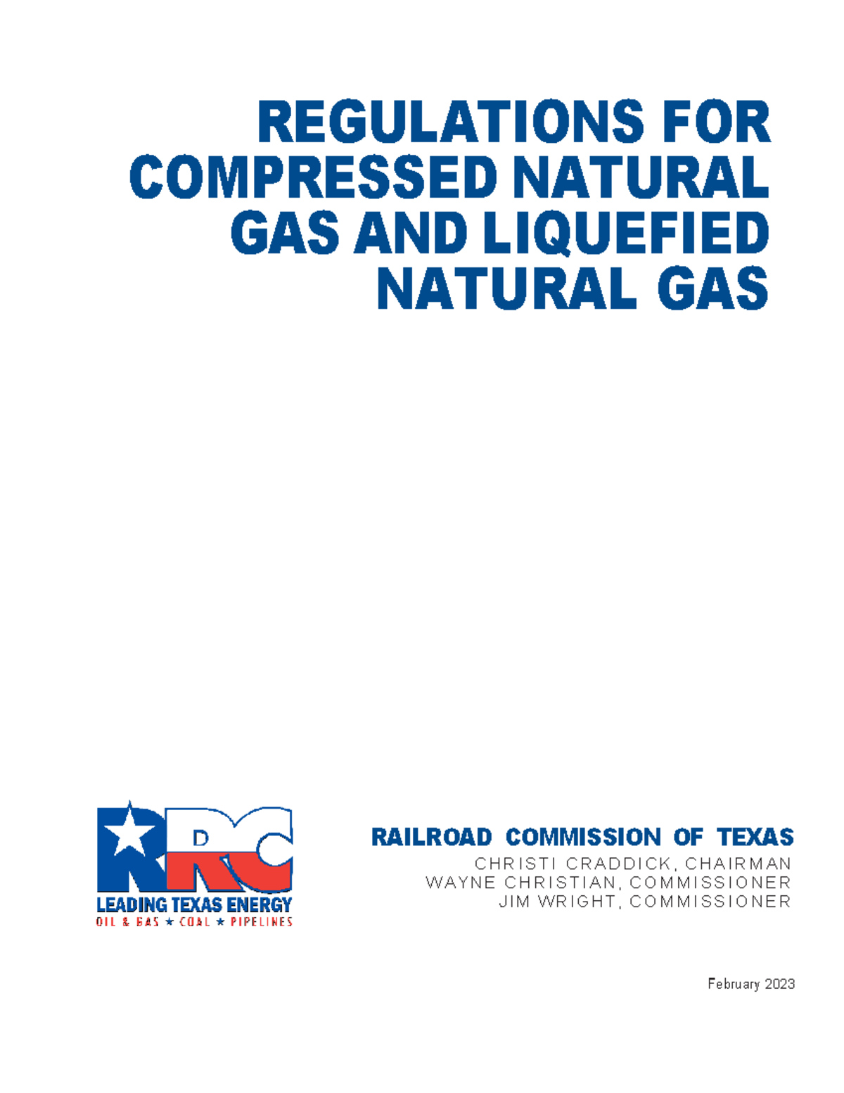 CNG & LNG Regulations Overview - Railroad Commission of Texas 2023 ...