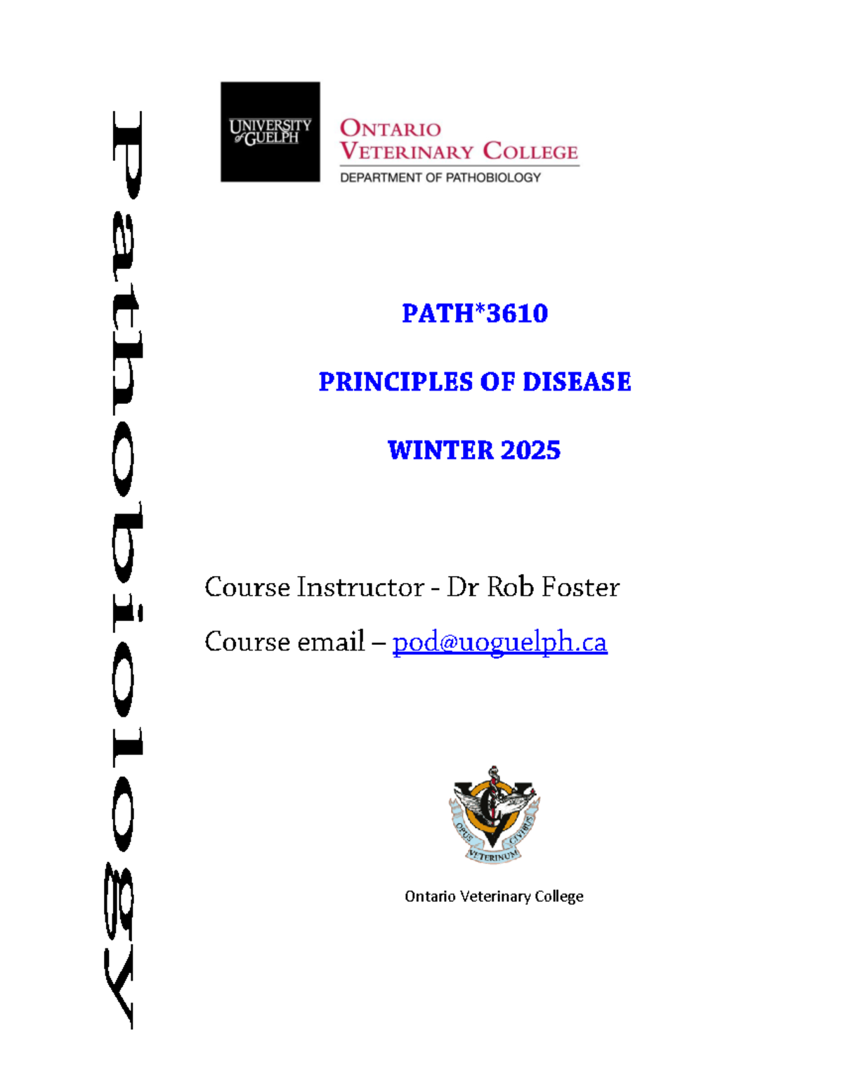 PATH*3610 Course Notes: Principles of Disease & Cellular Injury - Studocu