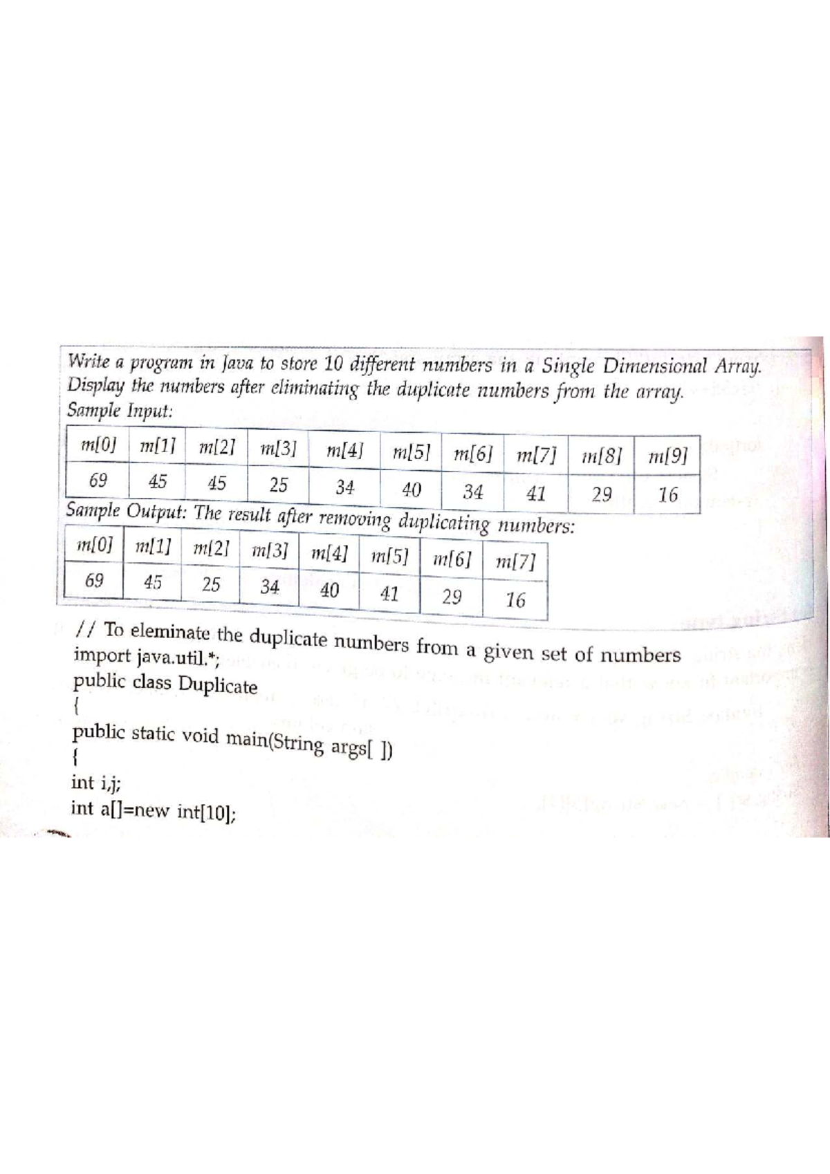 Array Programs Extra - APC Book (Java) - Studocu