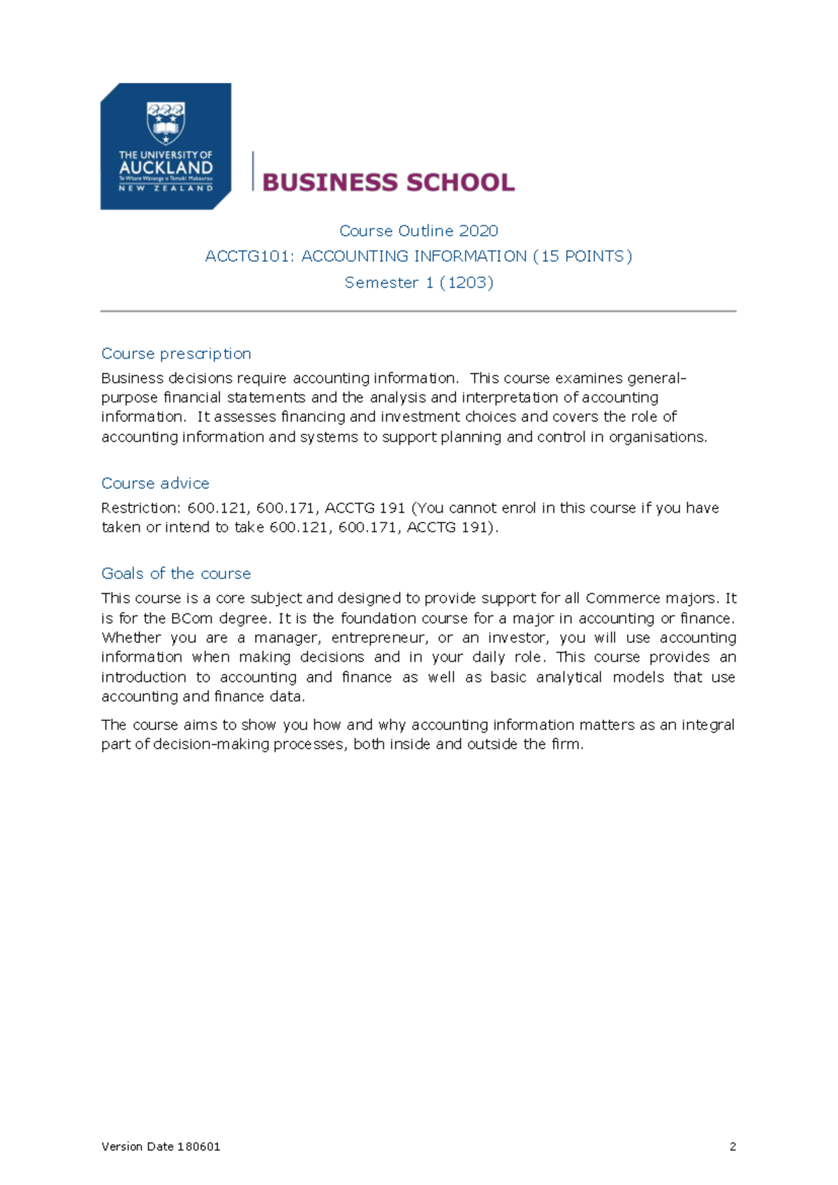 Acctg 101 Course Outline and Notes - Course Outline 2020 ACCTG101 ...