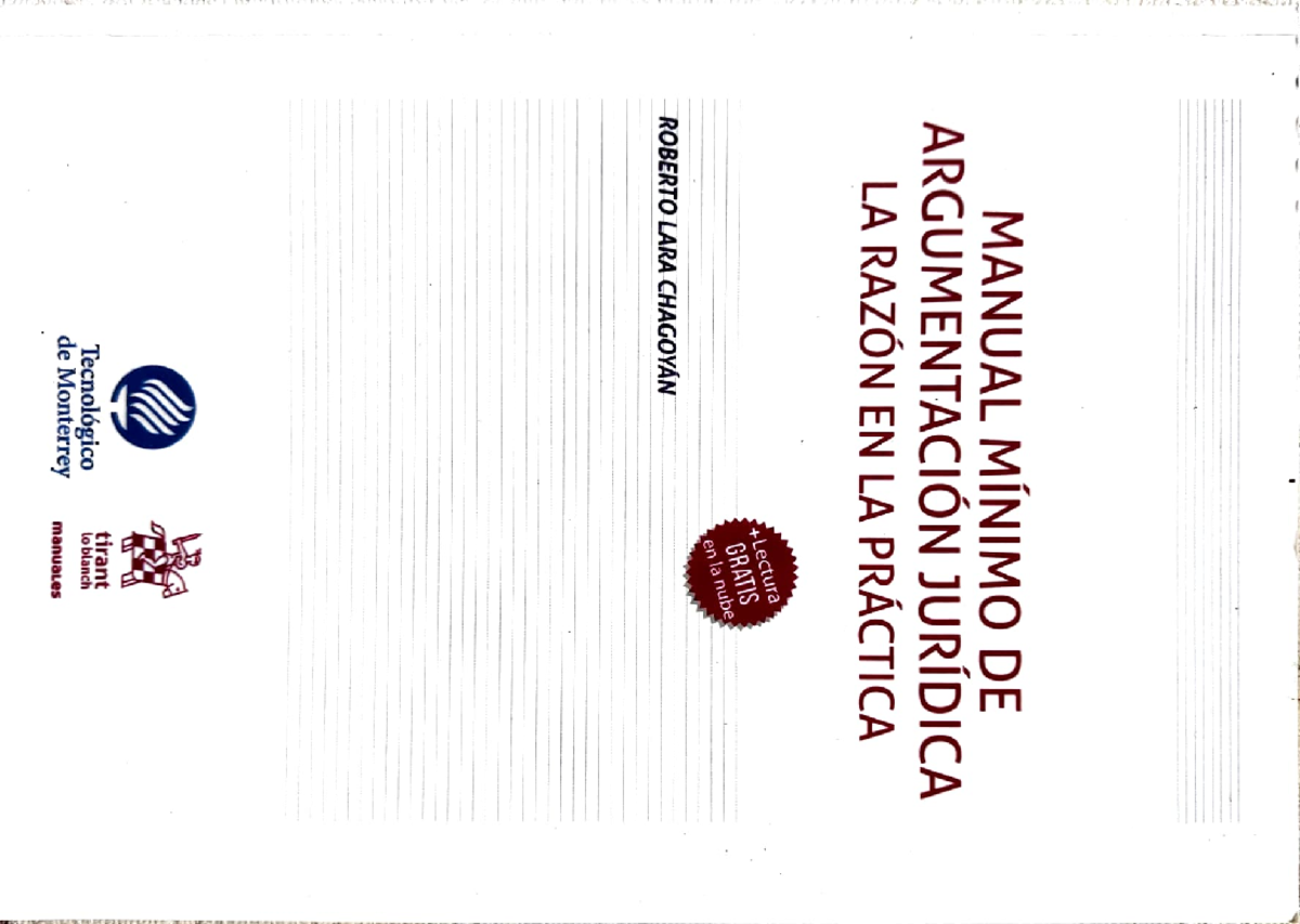 Manual Mínimo de Argumentación Jurídica: La Razón en la Práctica - Document Preview