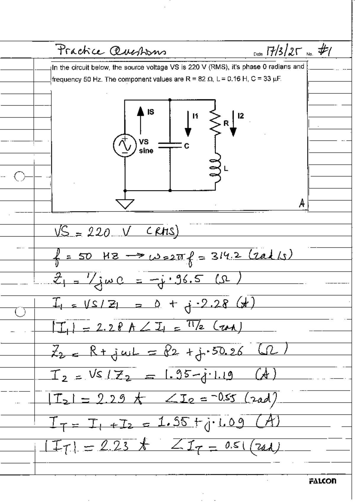 Practice Questions for Circuit Analysis (Course Code: 2025.03) - Studocu