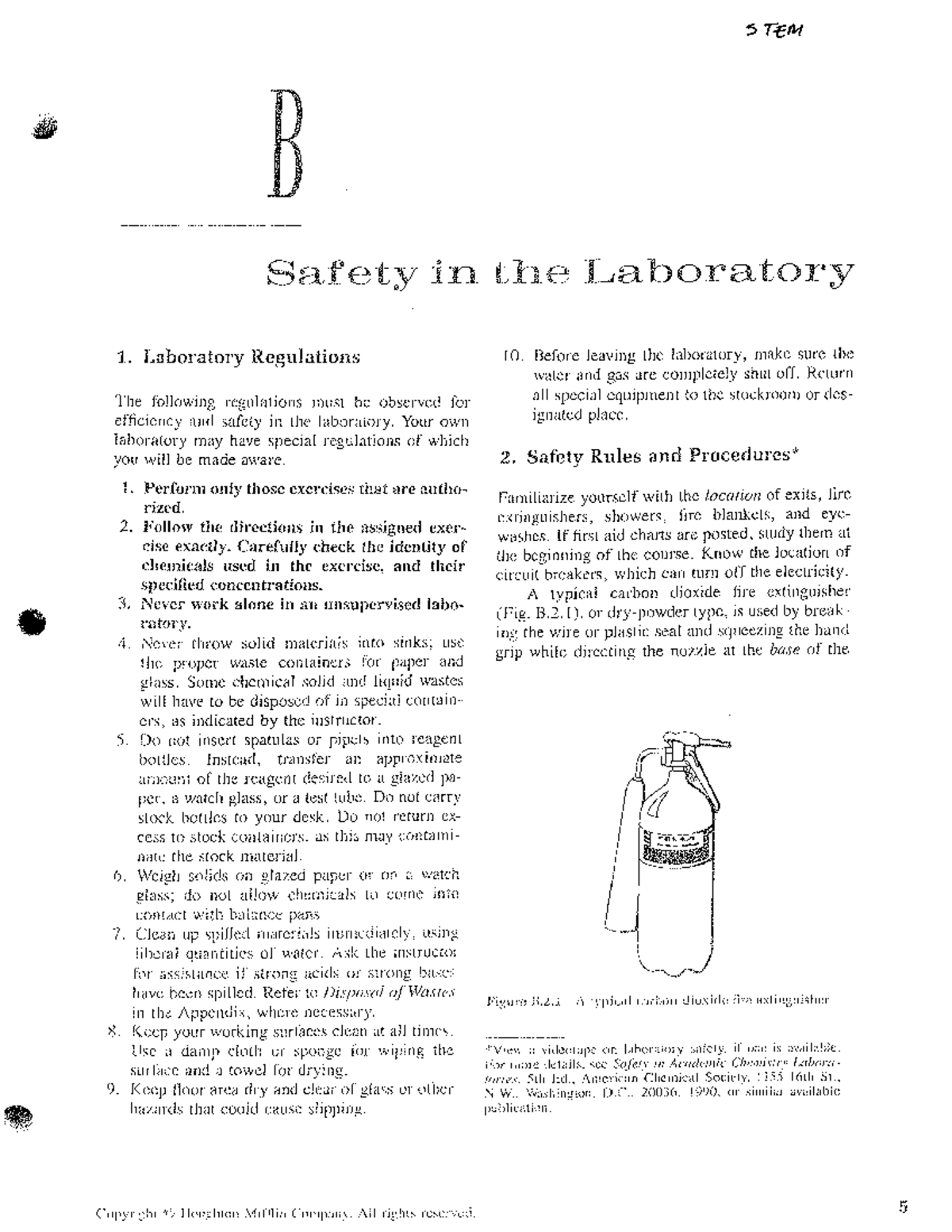 STEM Safety Practices in the Laboratory: Essential Guidelines - Studocu
