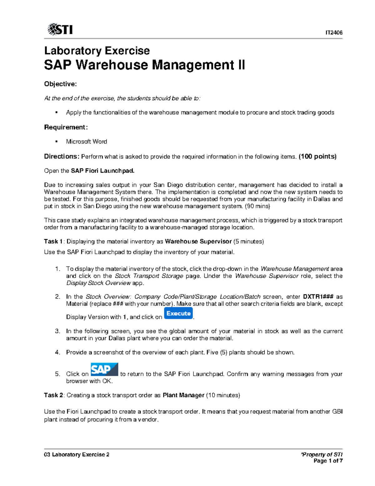 03 Laboratory Exercise 2(5) - Information Technology - Studocu