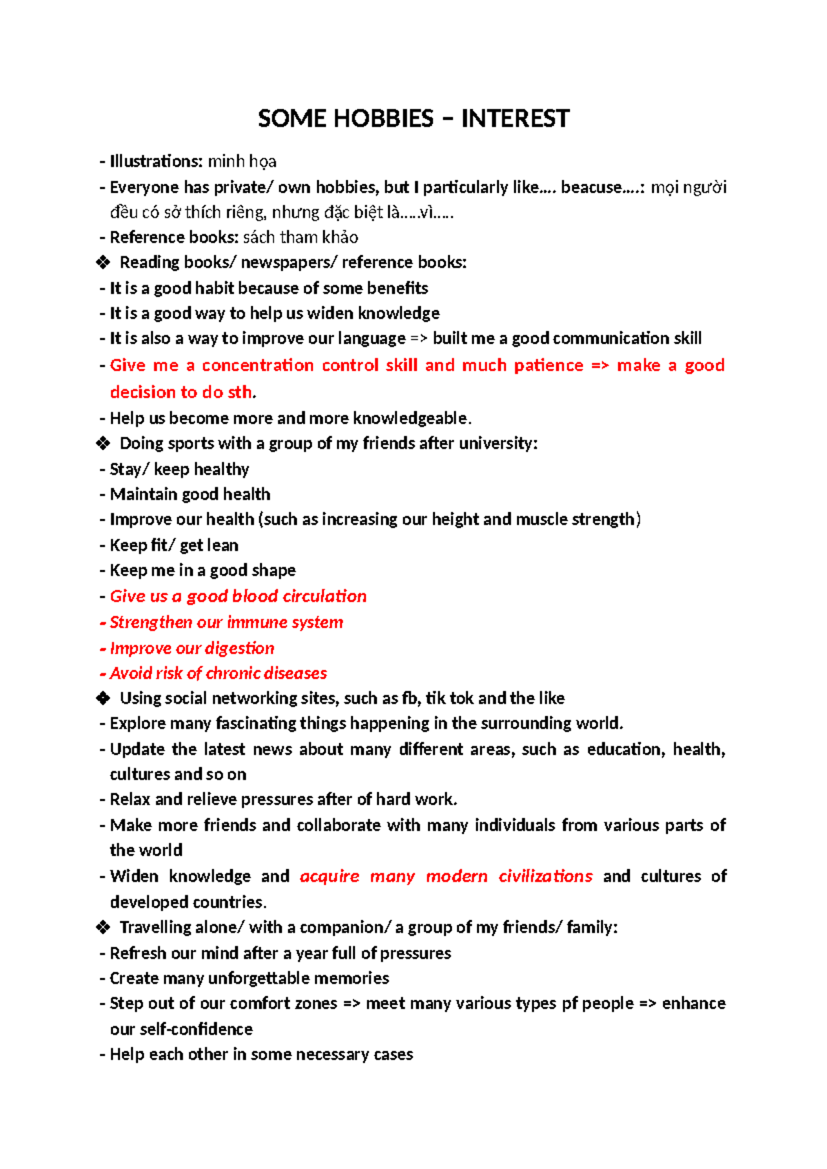 Speaking 10 - Exploring Hobbies and Interests: A Personal Insight ...