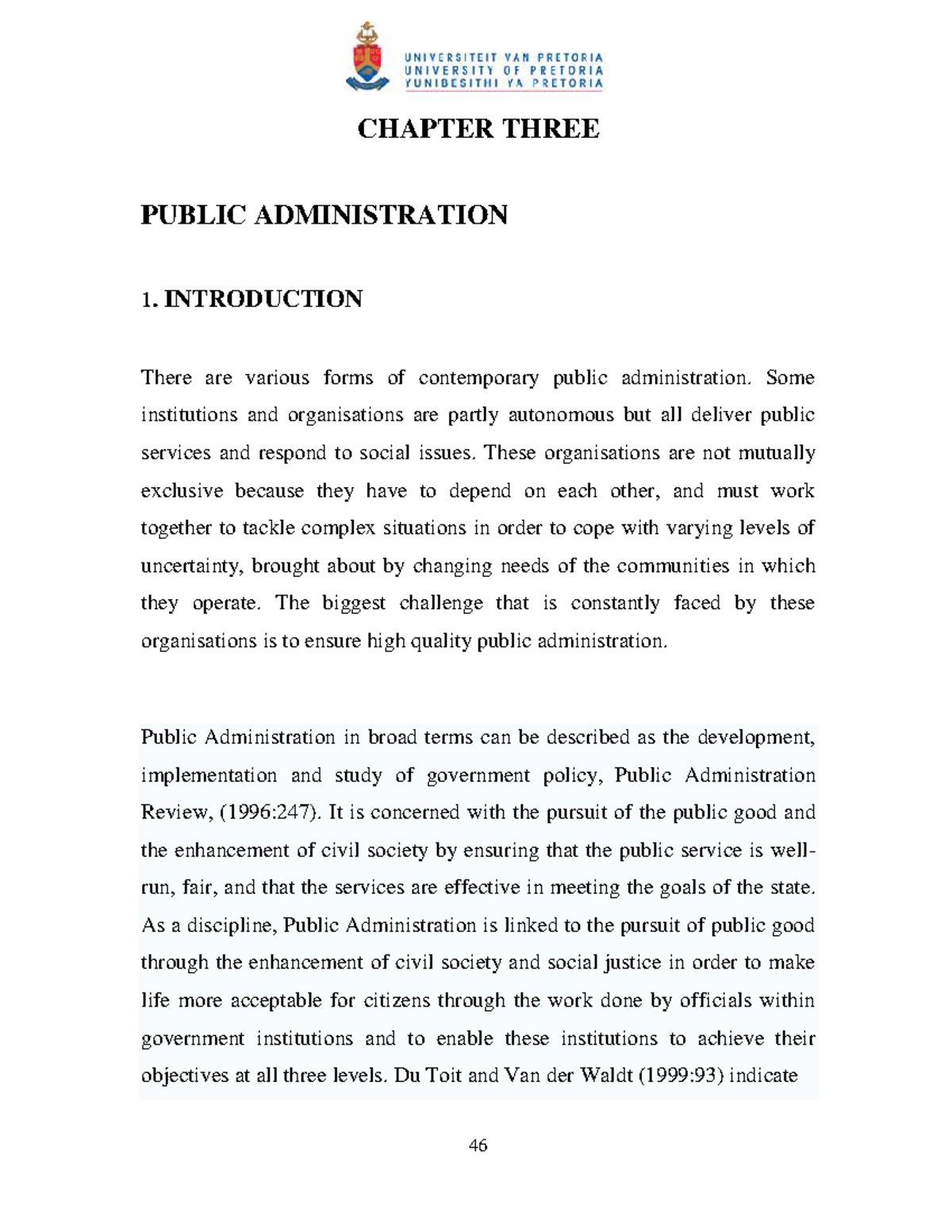 CHAPTER 3: EVOLUTION OF PUBLIC ADMINISTRATION AND ITS IMPACT - Studocu