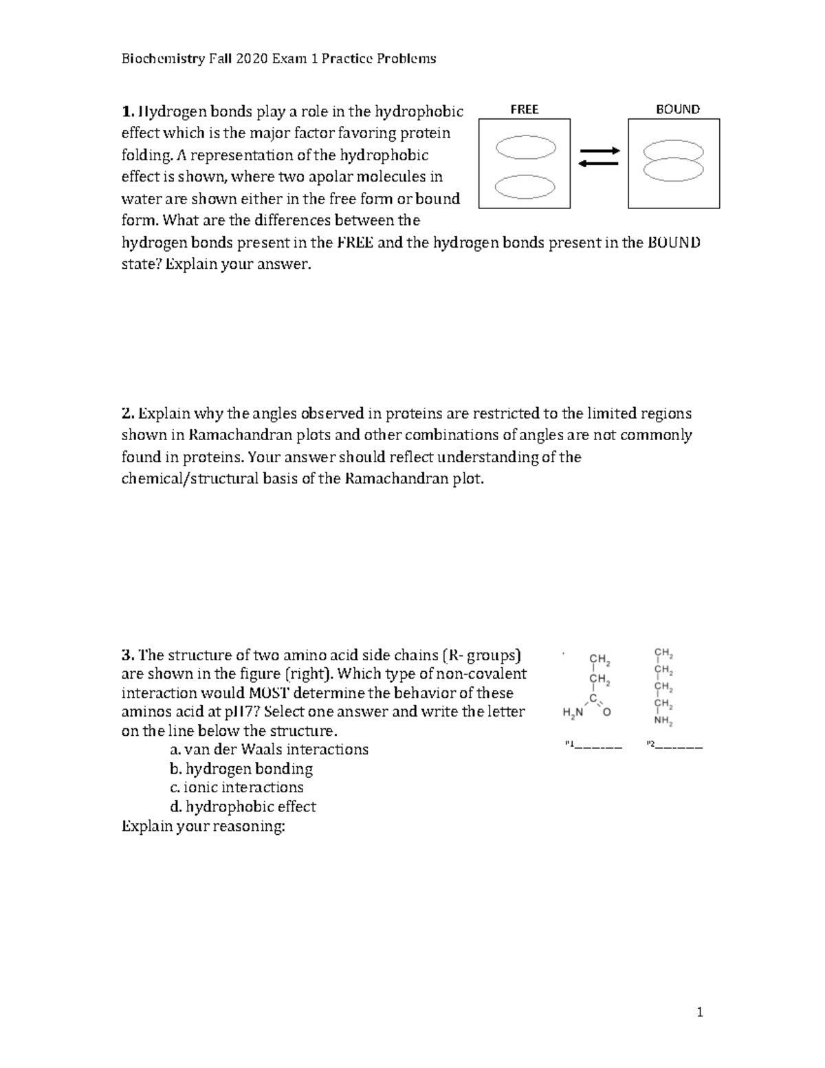 Chemistry 101: Exam 1 Practice Problems and Solutions Guide - Studocu