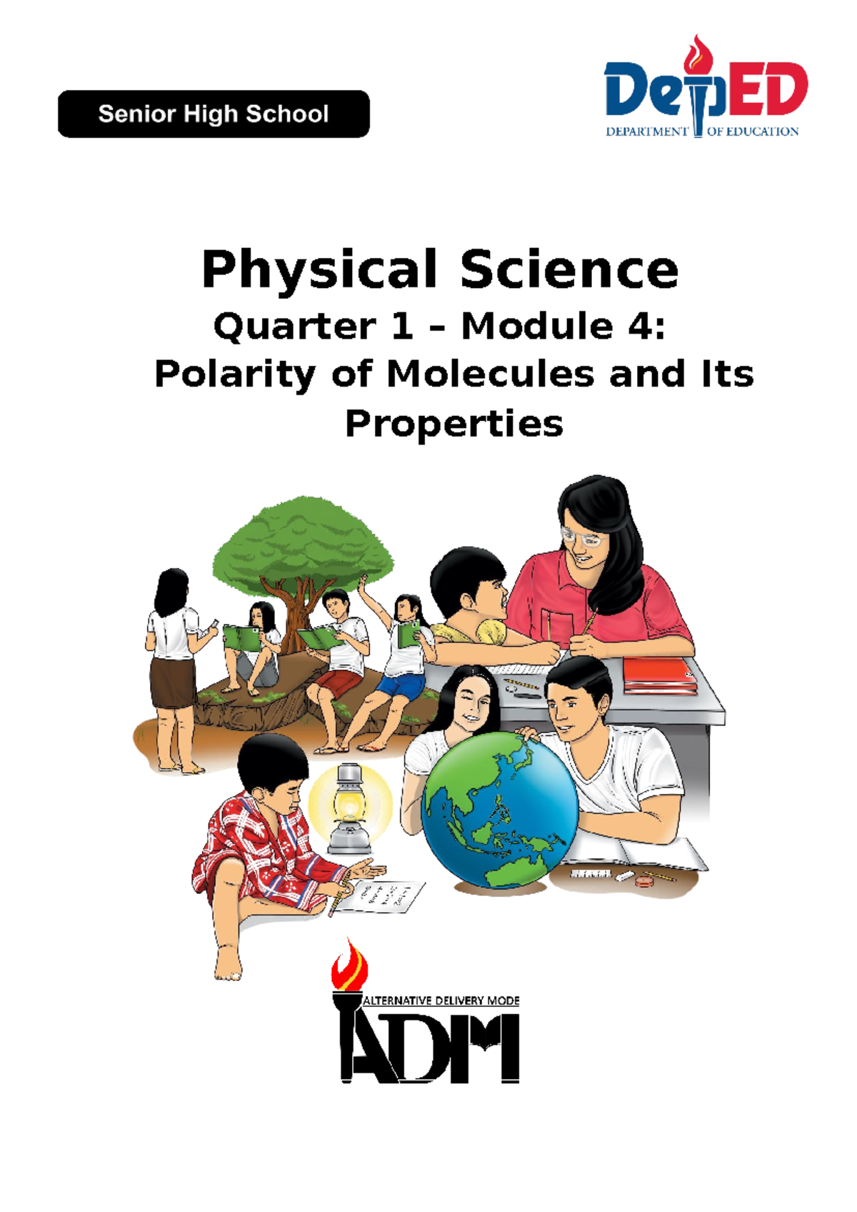 Physical Science 11/12 Q1 ADM Module 4: Polarity of Molecules ...