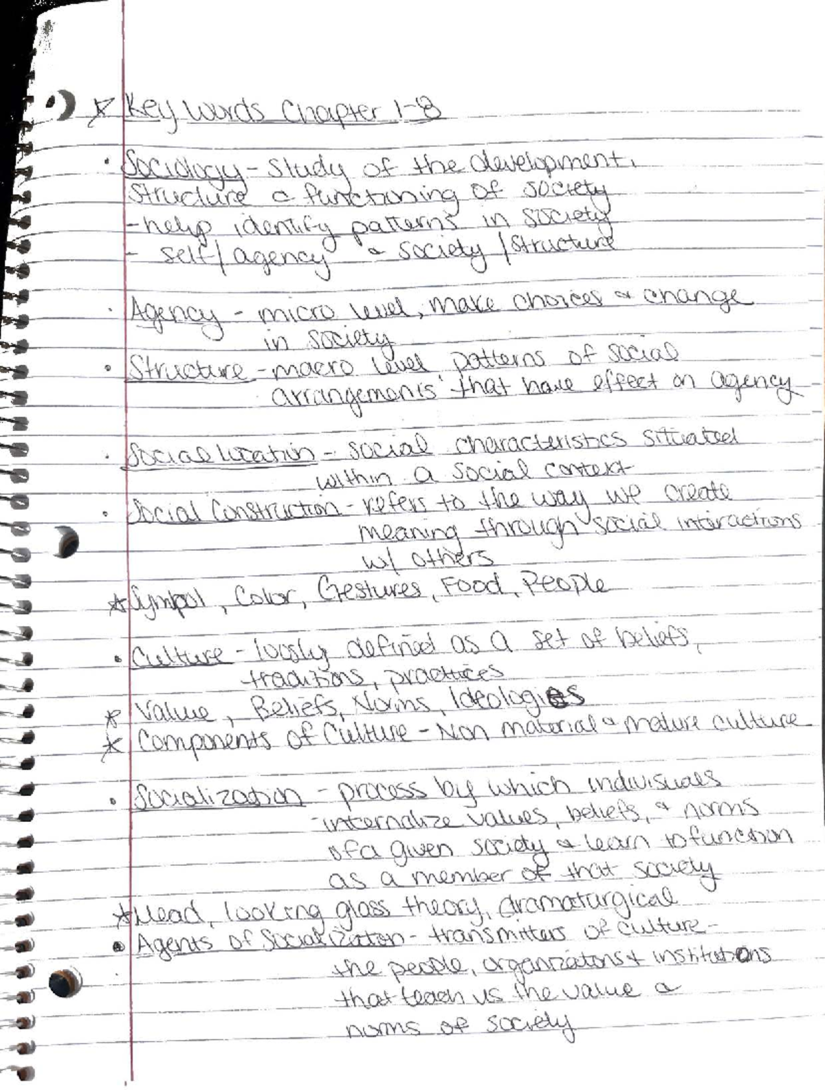 Sociology Chapter 1-B: Key Concepts and Theories - Studocu