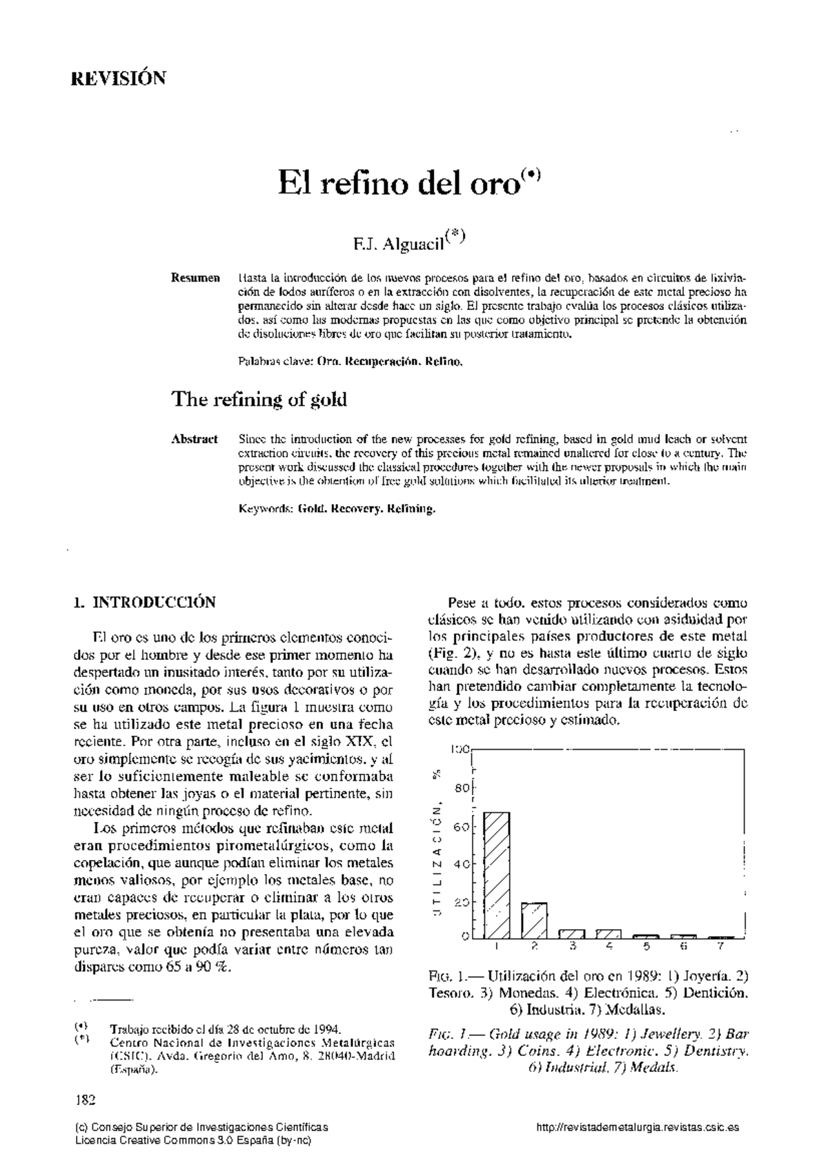 Refinación de Oro y Plata: Procesos Clásicos y Modernos (FJ) - Document Preview