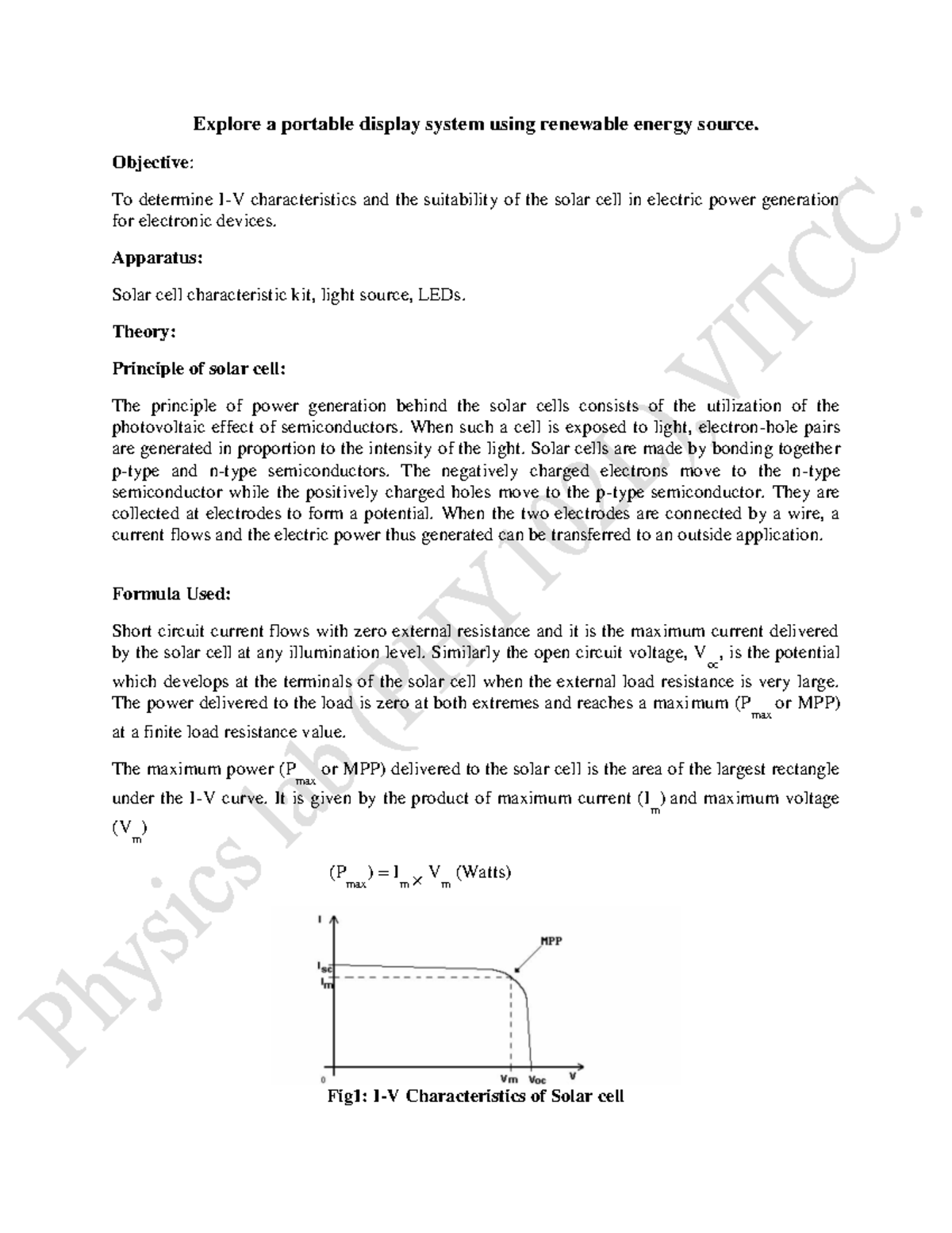 Solar Cell Exp - Explore a portable display system using renewable ...