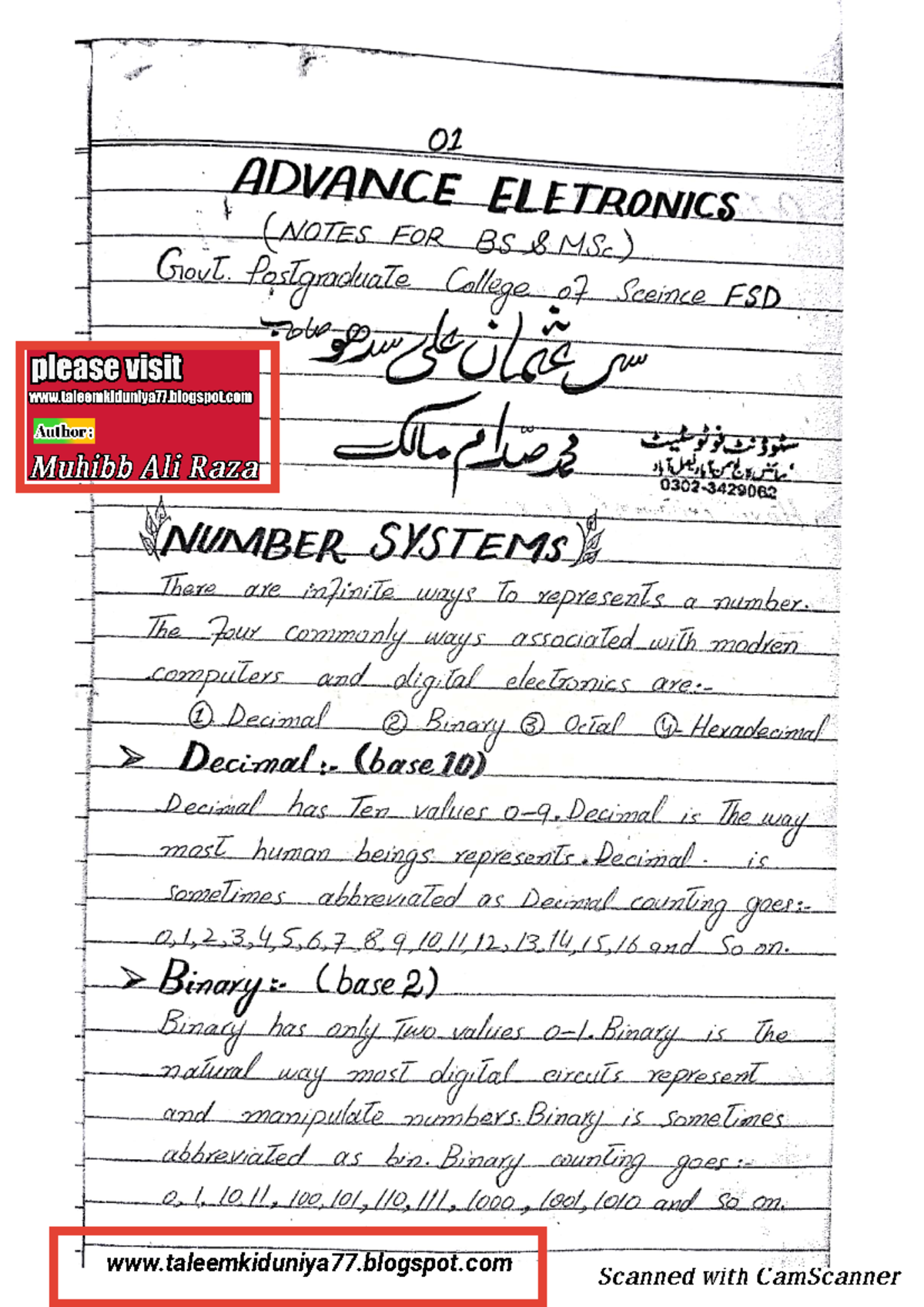 Advance Electronics 7th Sem Handwritten Notes Summary - Studocu