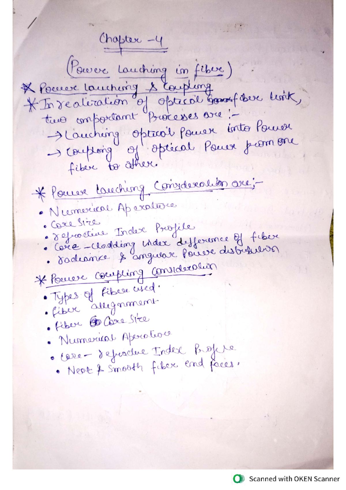 Chapter 4: Power Launching in Optical Fiber - Key Concepts and ...