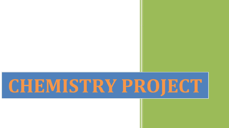 Study of Adulterants in Food - Class XII Chemistry Project - Studocu
