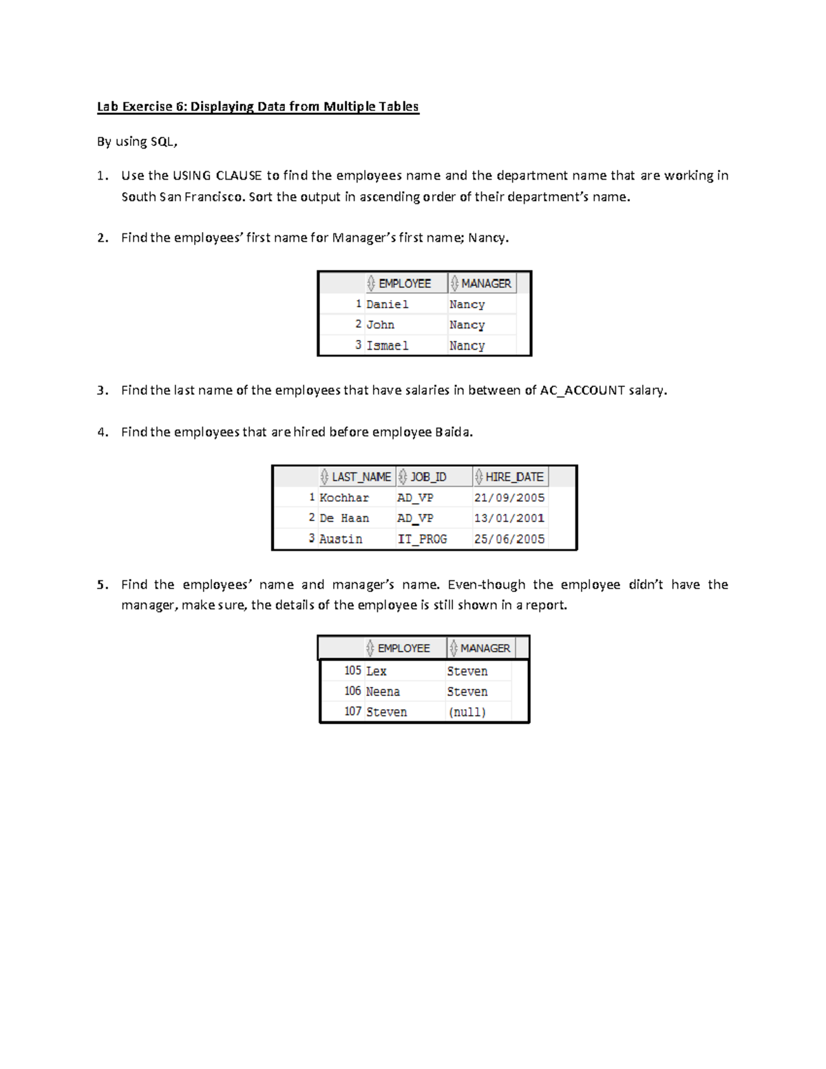 LAB Exercise 6 - Hahahahahahgahahahzgzgzh - Lab Exercise 6: Displaying ...