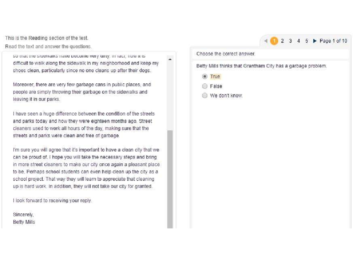 Final Test Results for Advanced 1 Course - 91% Score - Document Preview