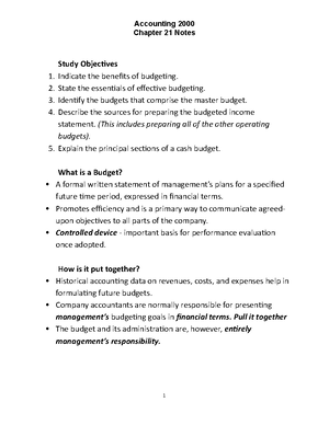 ACCT 2000 – Chapter 1 doc - Chapter 1 Class Notes 1. Describe the ...
