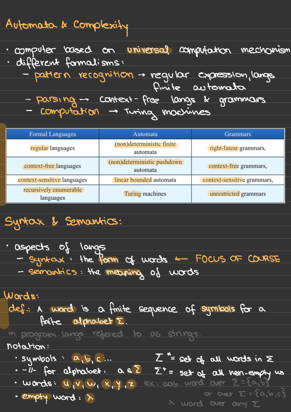 Regular Languages - Automata Theory & Formal Language Basics - Studeersnel