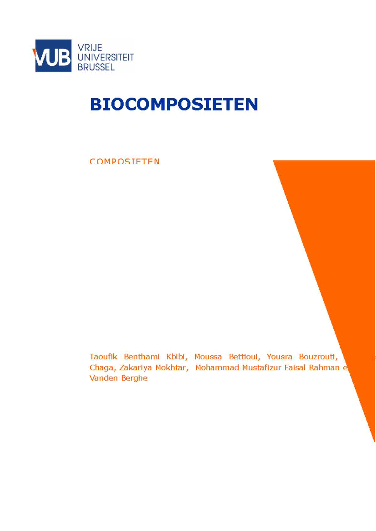 Biocomposieten: Inleiding en Prestatie-analyse van Natuurlijke Vezels ...