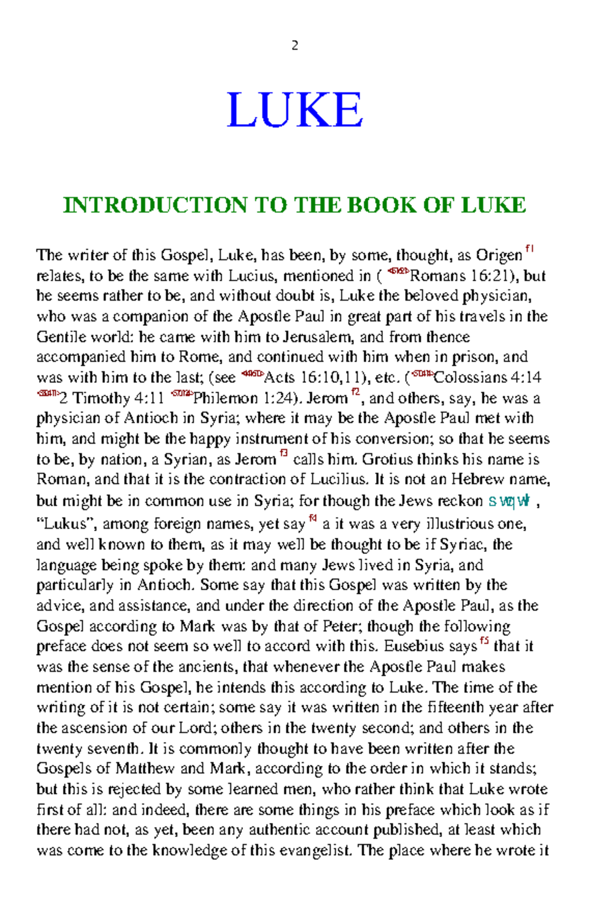LUKE 001 - Introduction to the Gospel of Luke: Authorship and Context ...
