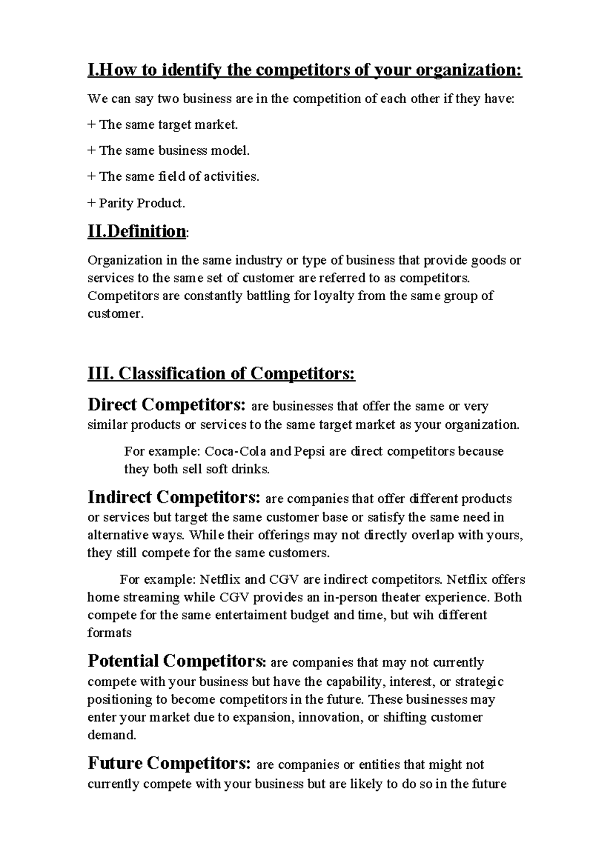 Identifying Competitors: Types and Classifications in Business Analysis ...