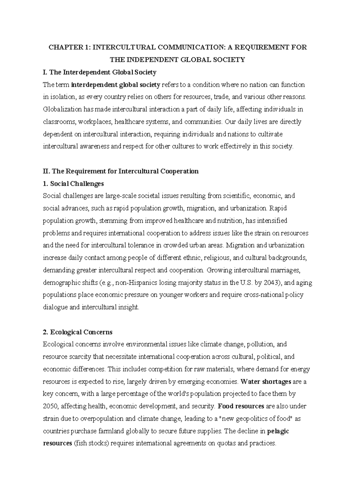 CHAPTER 1: INTERCULTURAL COMMUNICATION IN A GLOBAL SOCIETY - GTLVH 2 ...