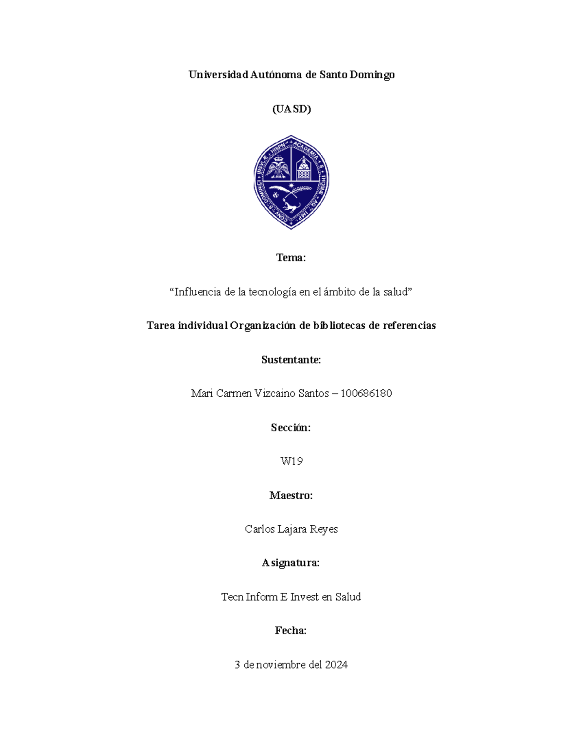 Tarea de Zotero: Organización de Referencias en Tecnología y Salud (TI-IS) - Document Preview