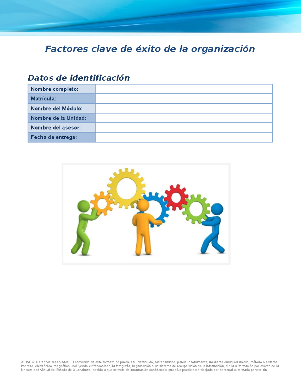 Factores clave éxito organizacional - Factores clave de éxito de la ...